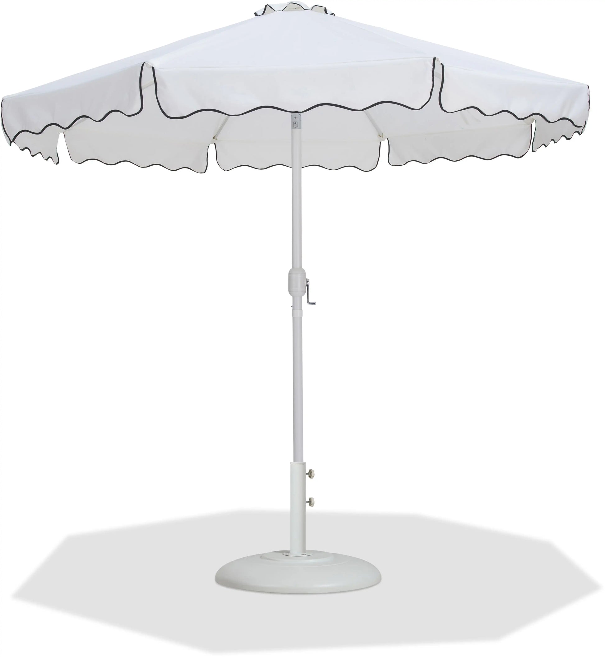 Amalfi - Patio Umbrella - White Base / White Pole - Best Buy Furniture