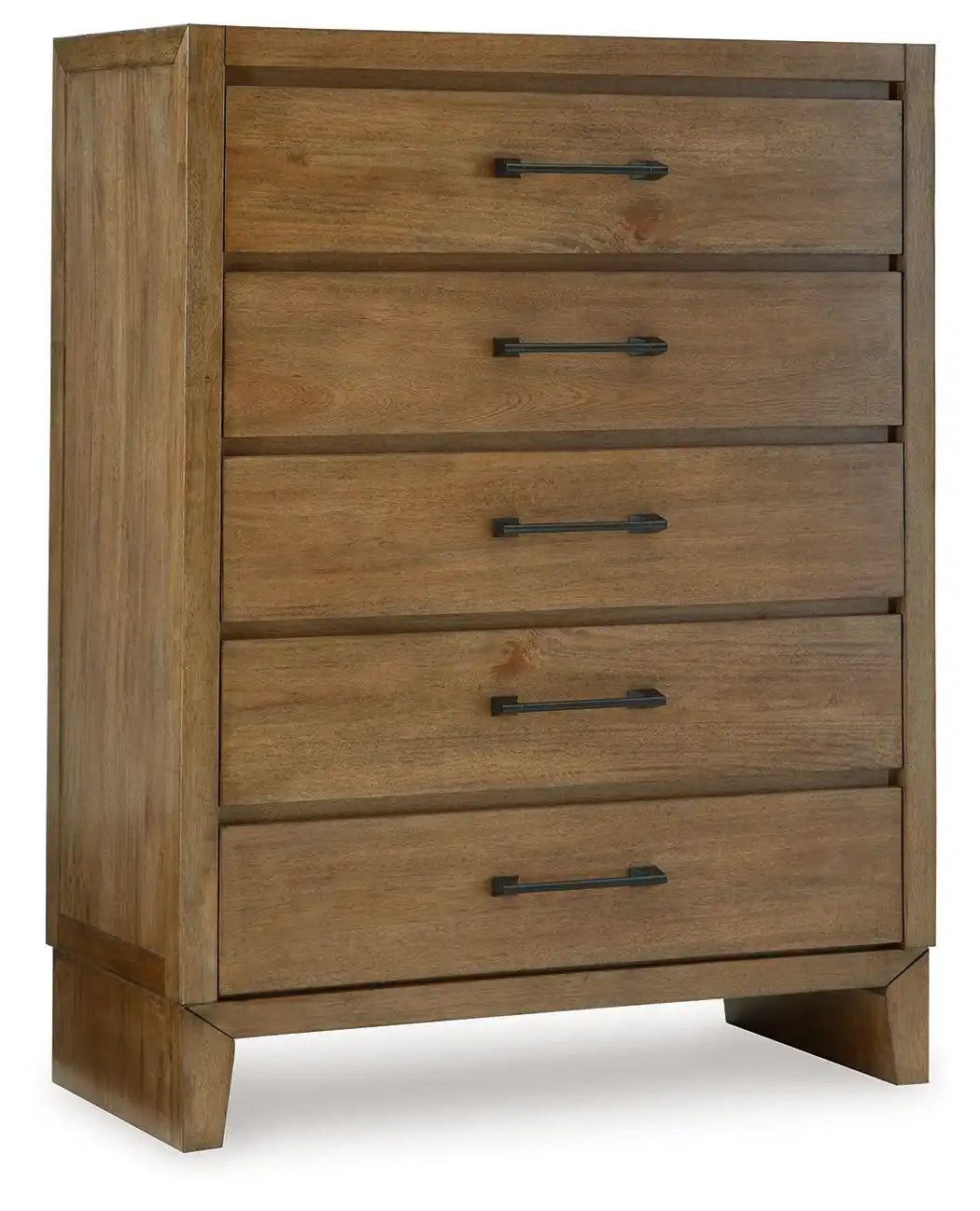 Sherbana - Five Drawer Chest - Light Brown - Best Buy Furniture