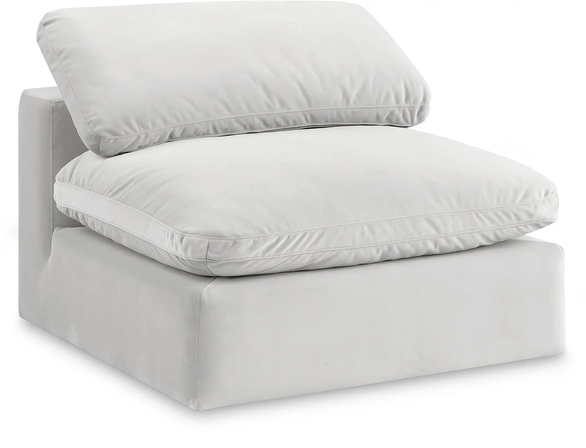 Comfy - Velvet Armless Chair - Best Buy Furniture