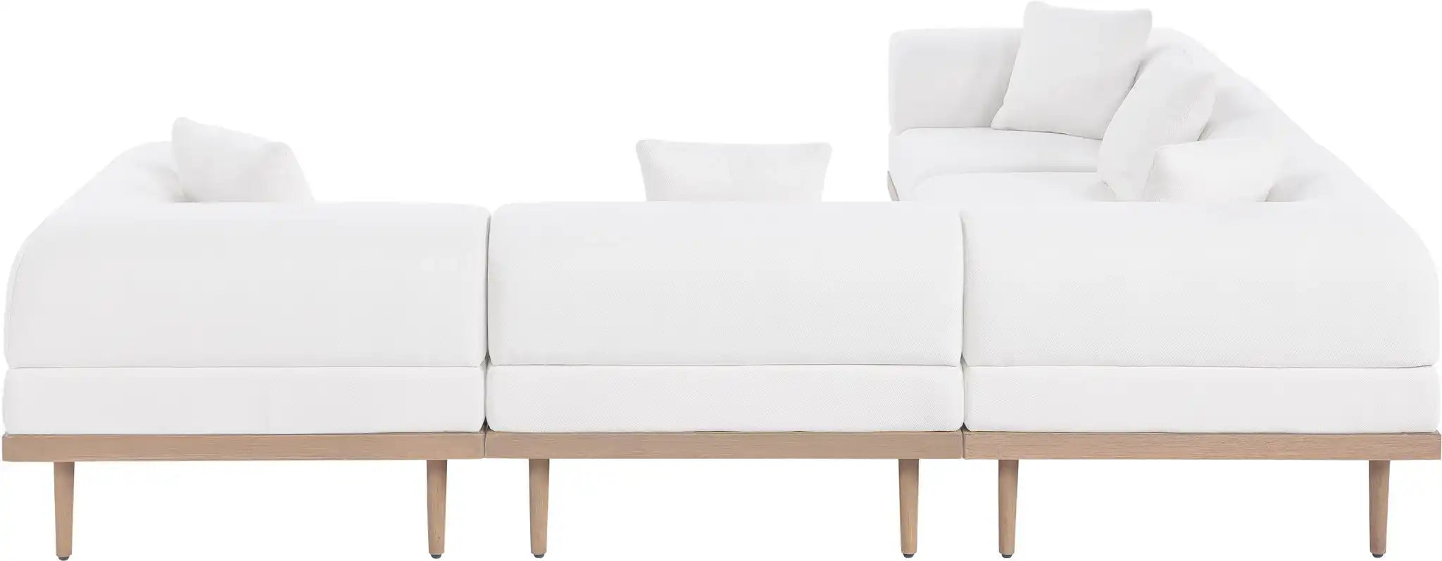 Laguna - 5 Piece 106.5" Upholstered Outdoor Patio Modular Sectional