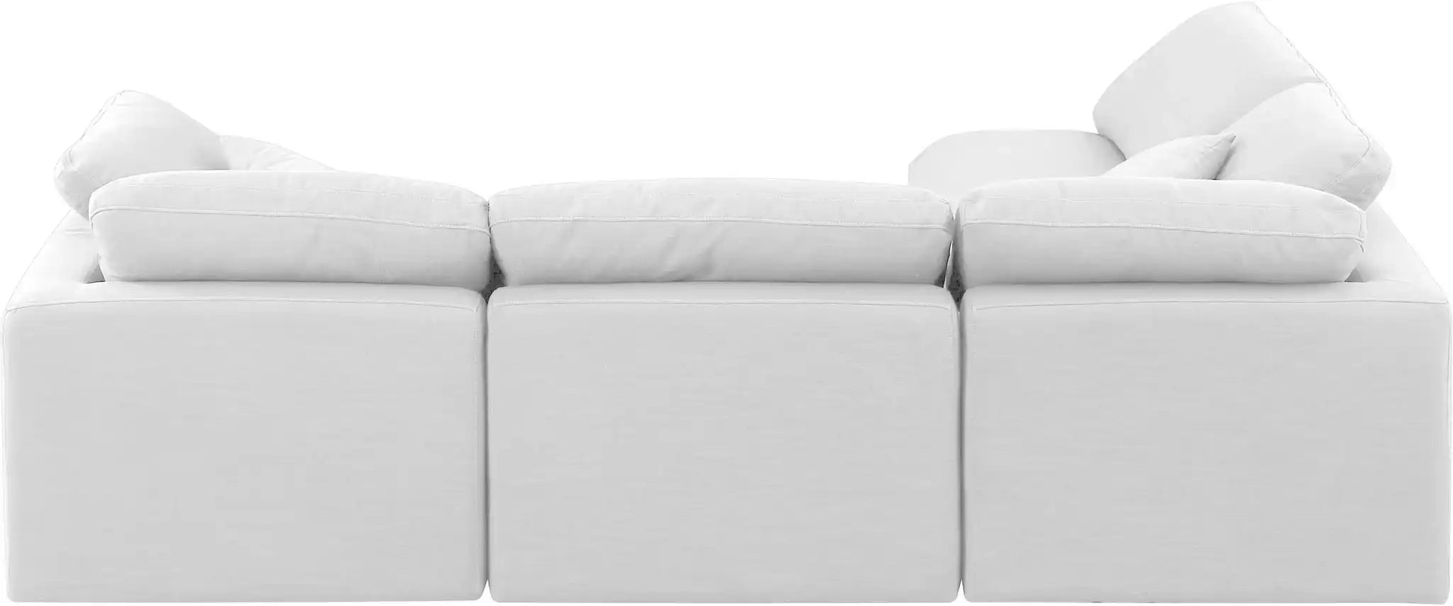 Indulge - Linen 4 Piece Modular Sectional - White
