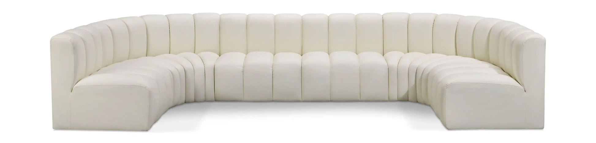 Arc - Faux Leather Modular U-Shaped Sectional - Best Buy Furniture