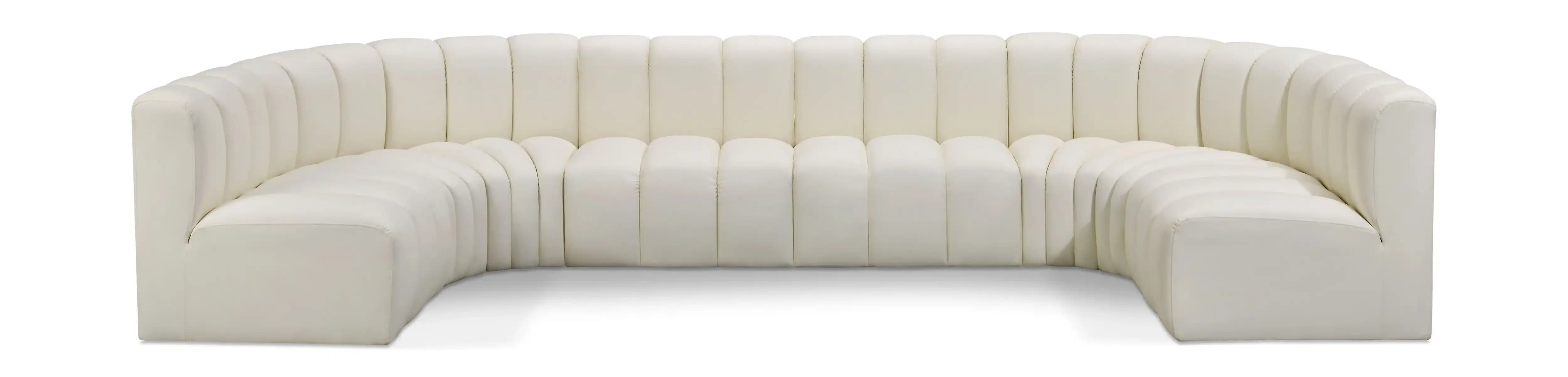 Arc - Faux Leather Modular U-Shaped Sectional - Best Buy Furniture