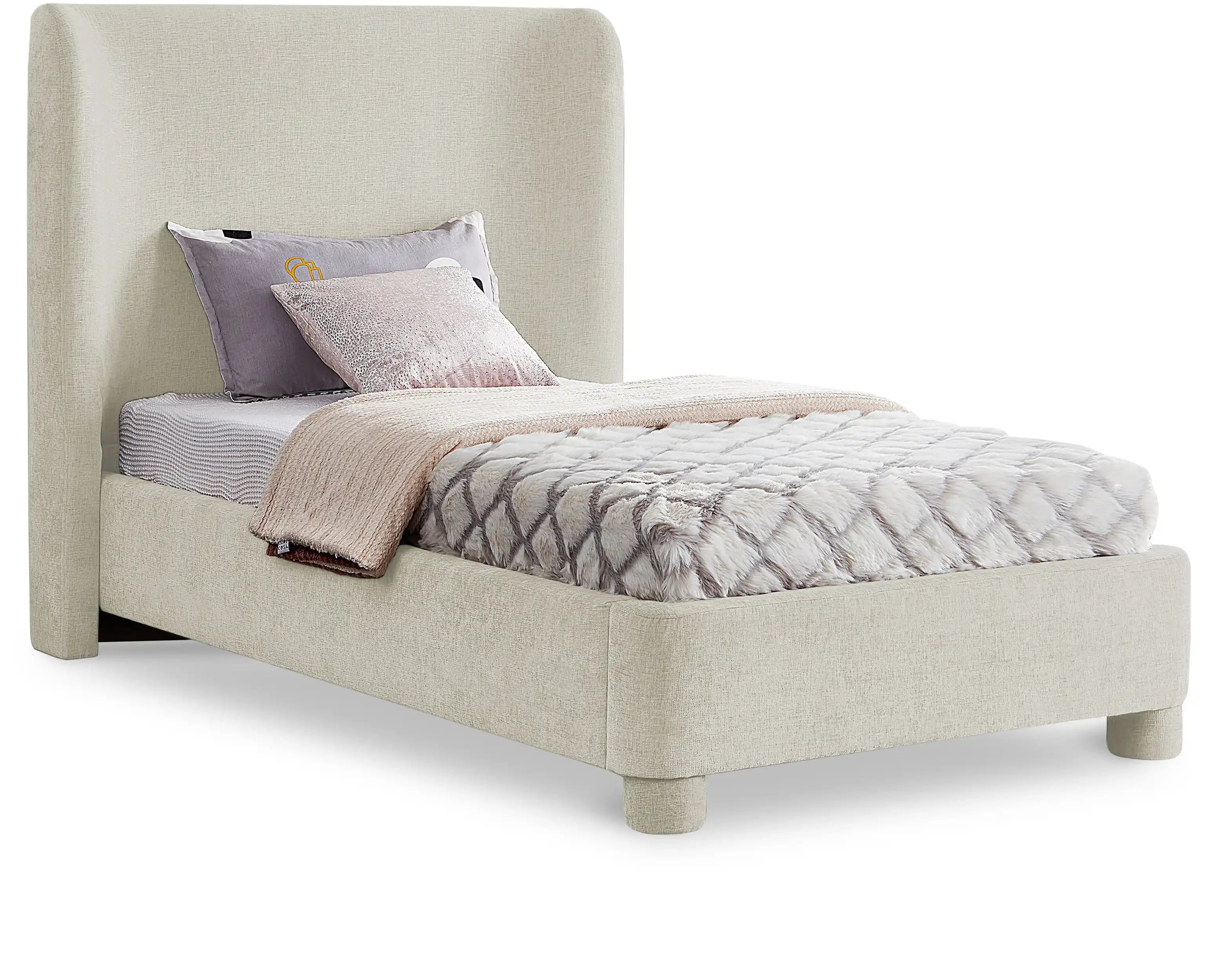 Penny - Chenille Fabric Bed - Best Buy Furniture