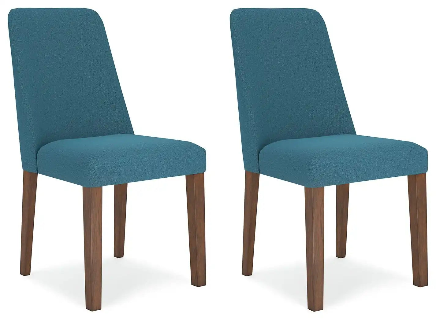 Lyncott - Dining Uph Side Chair (Set of 2) - Blue / Brown - Best Buy Furniture