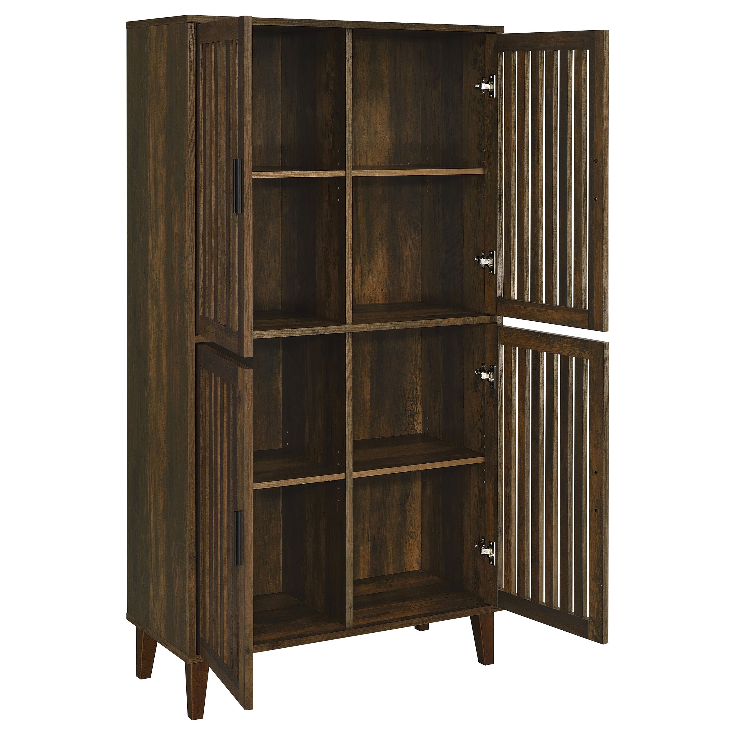 Elouise 4-door Engineered Wood Tall Accent Cabinet Dark Pine-