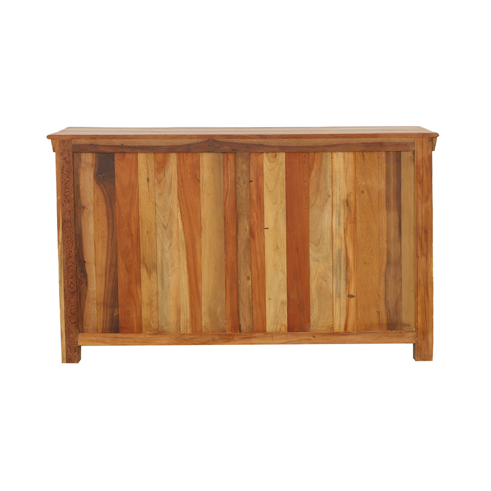 Harper 3-door Solid Reclaimed Wood Accent Cabinet Brown-CoasterElevations