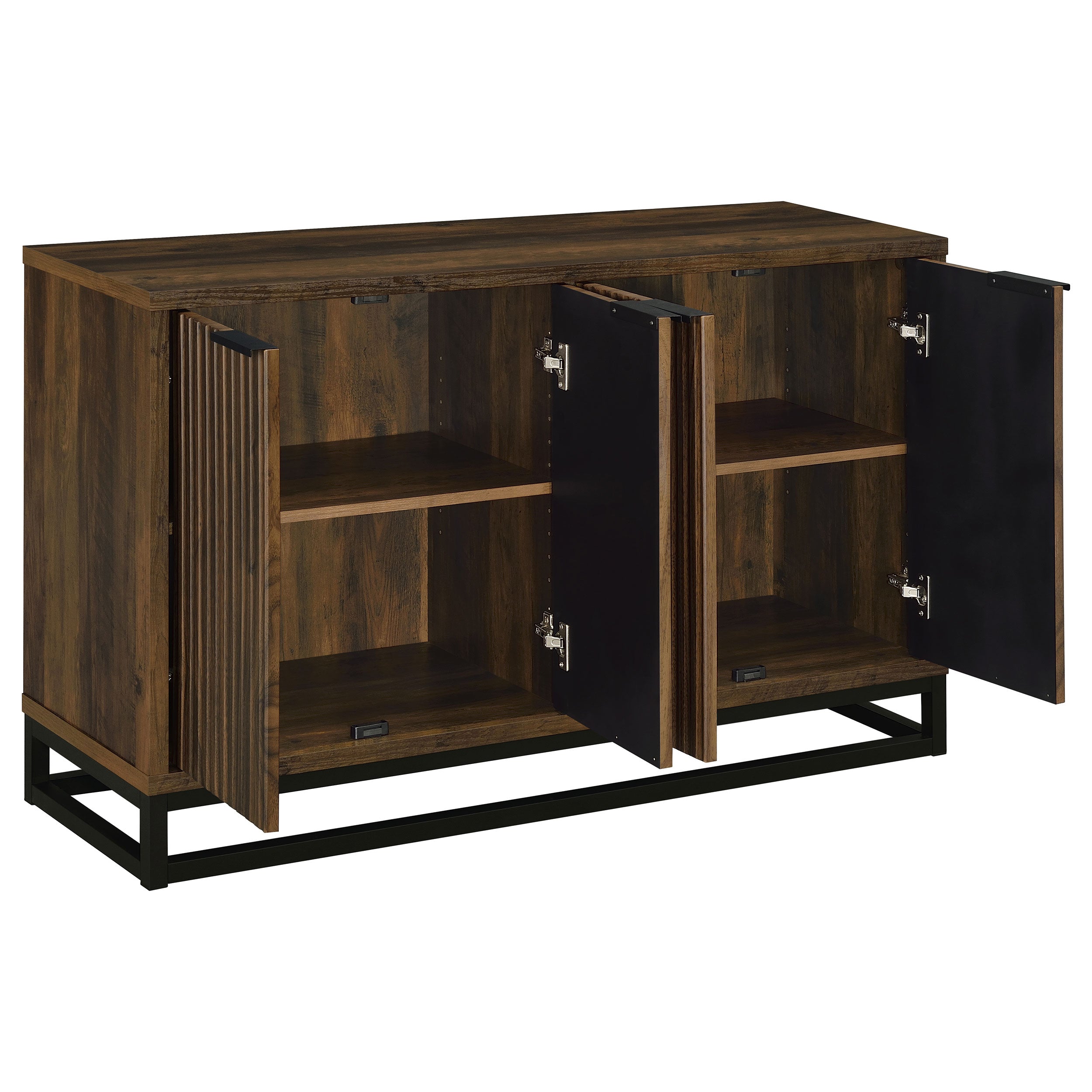 Ryatt 4-door Engineered Wood Accent Cabinet Dark Pine-