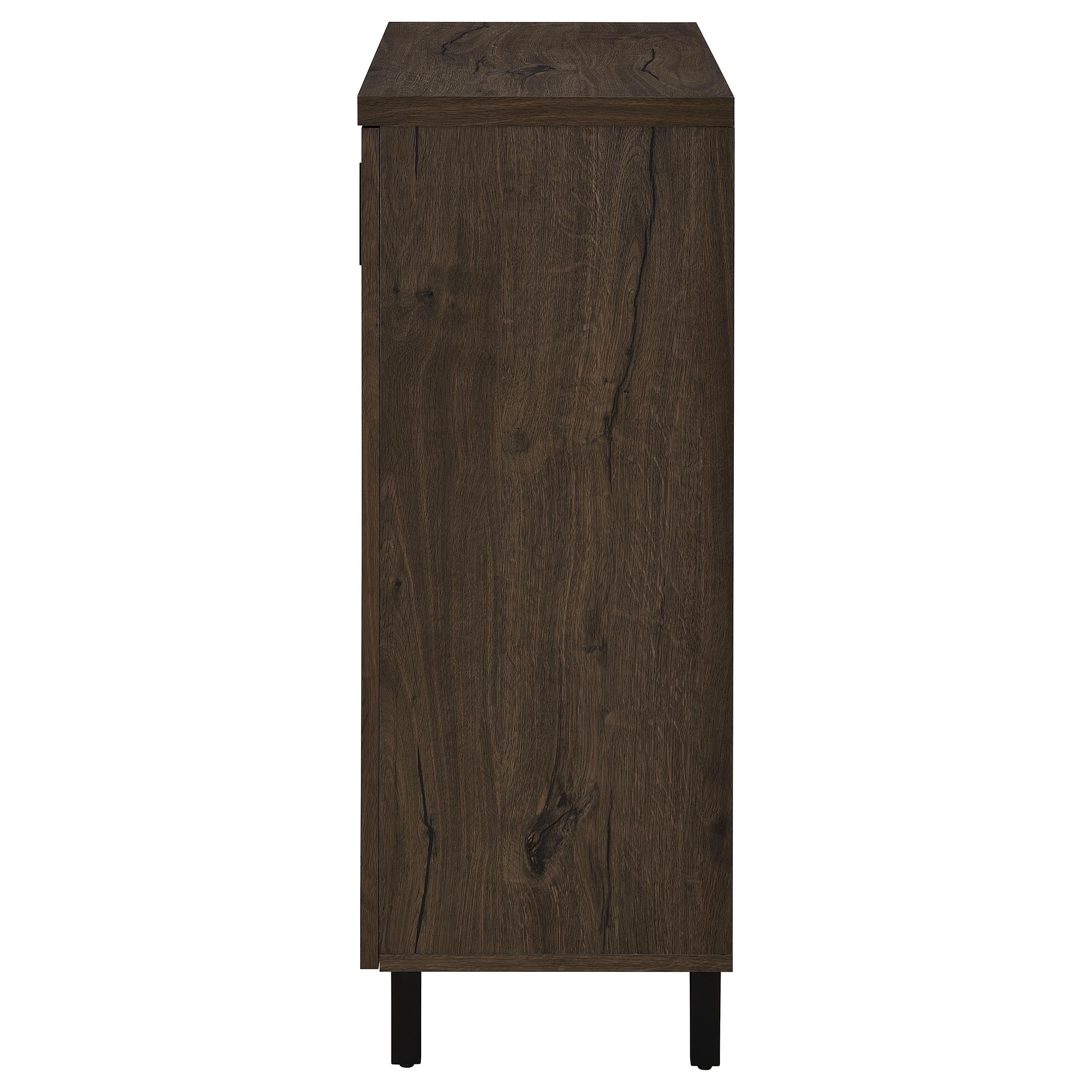 Brixton 2-door Entryway Shoe Storage Cabinets Smoked Oak-