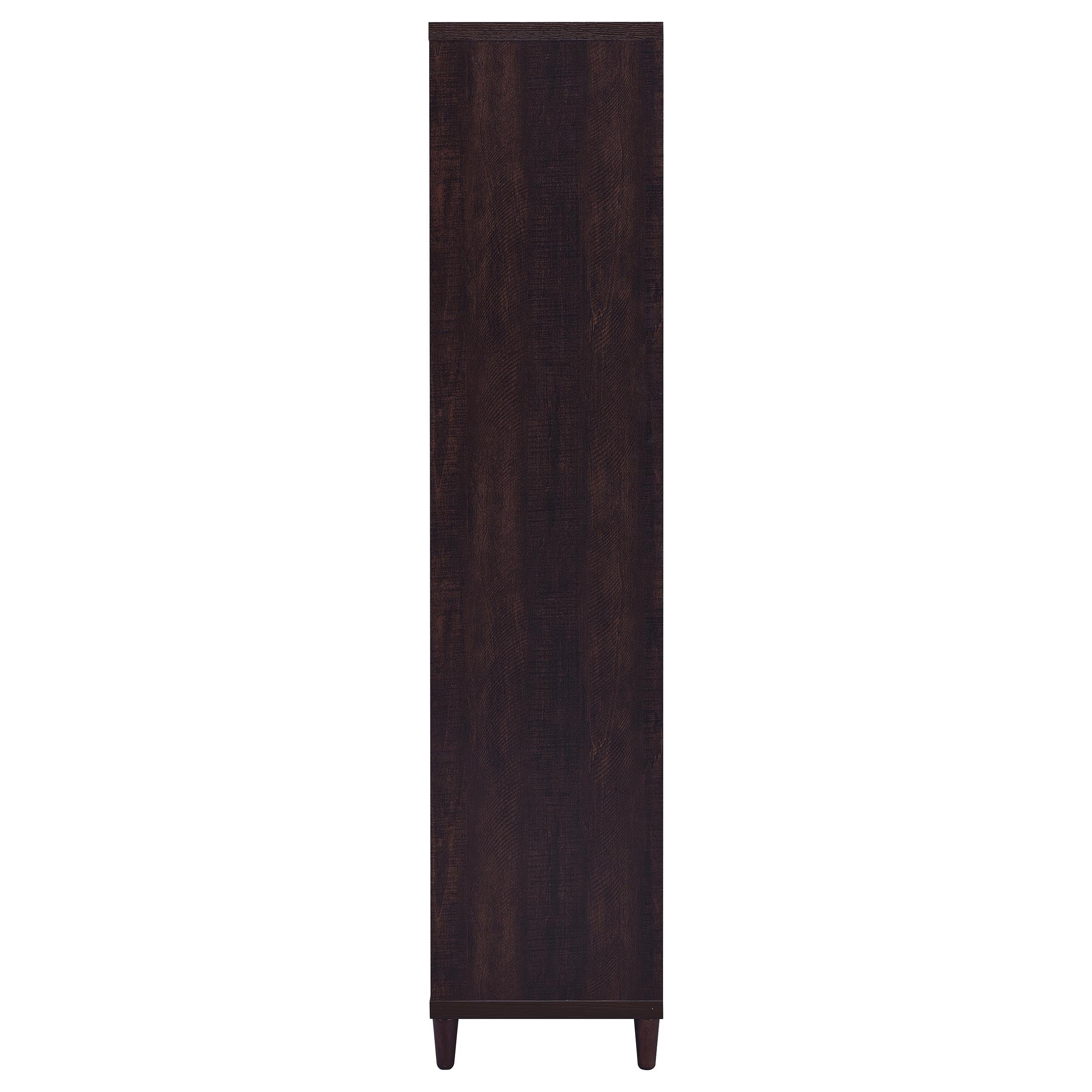 Wadeline 2-door Tall Accent Storage Cabinet Rustic Tobacco-CoasterEveryday