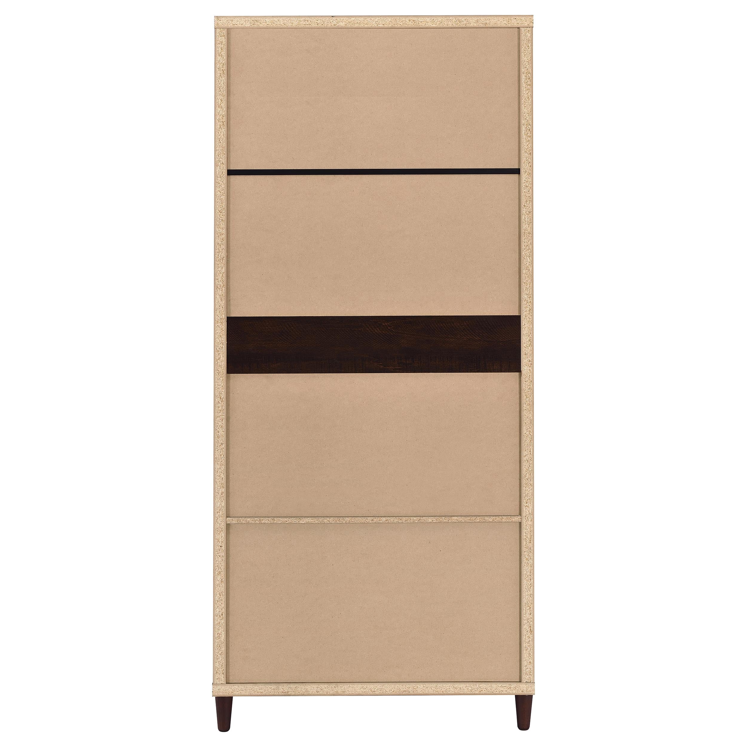 Wadeline 2-door Tall Accent Storage Cabinet Rustic Tobacco-CoasterEveryday