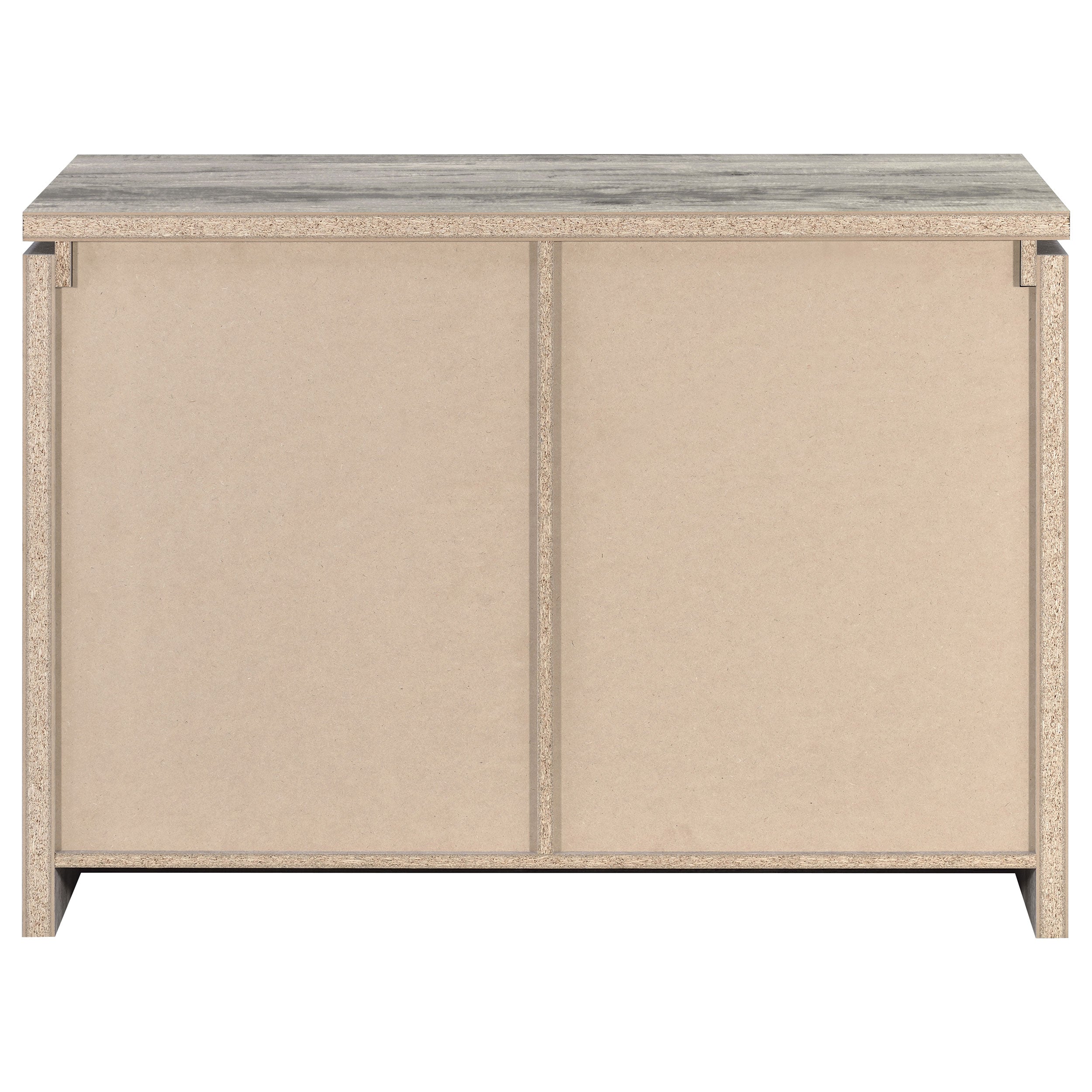 Enoch 2-door Engineered Wood Accent Cabinet Grey Driftwood-CoasterEveryday