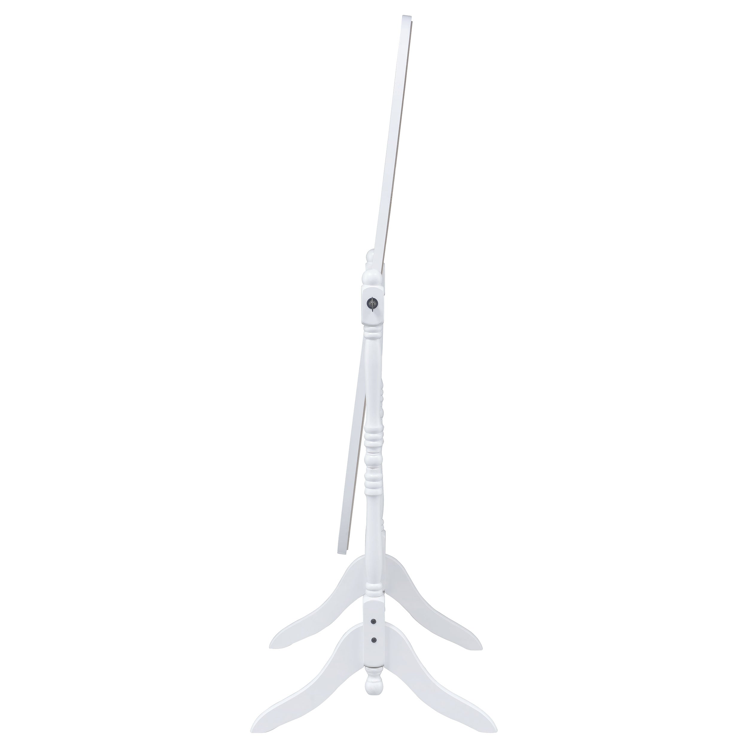 Foyet Wood Adjustable Full Length Cheval Mirror White-CoasterEveryday