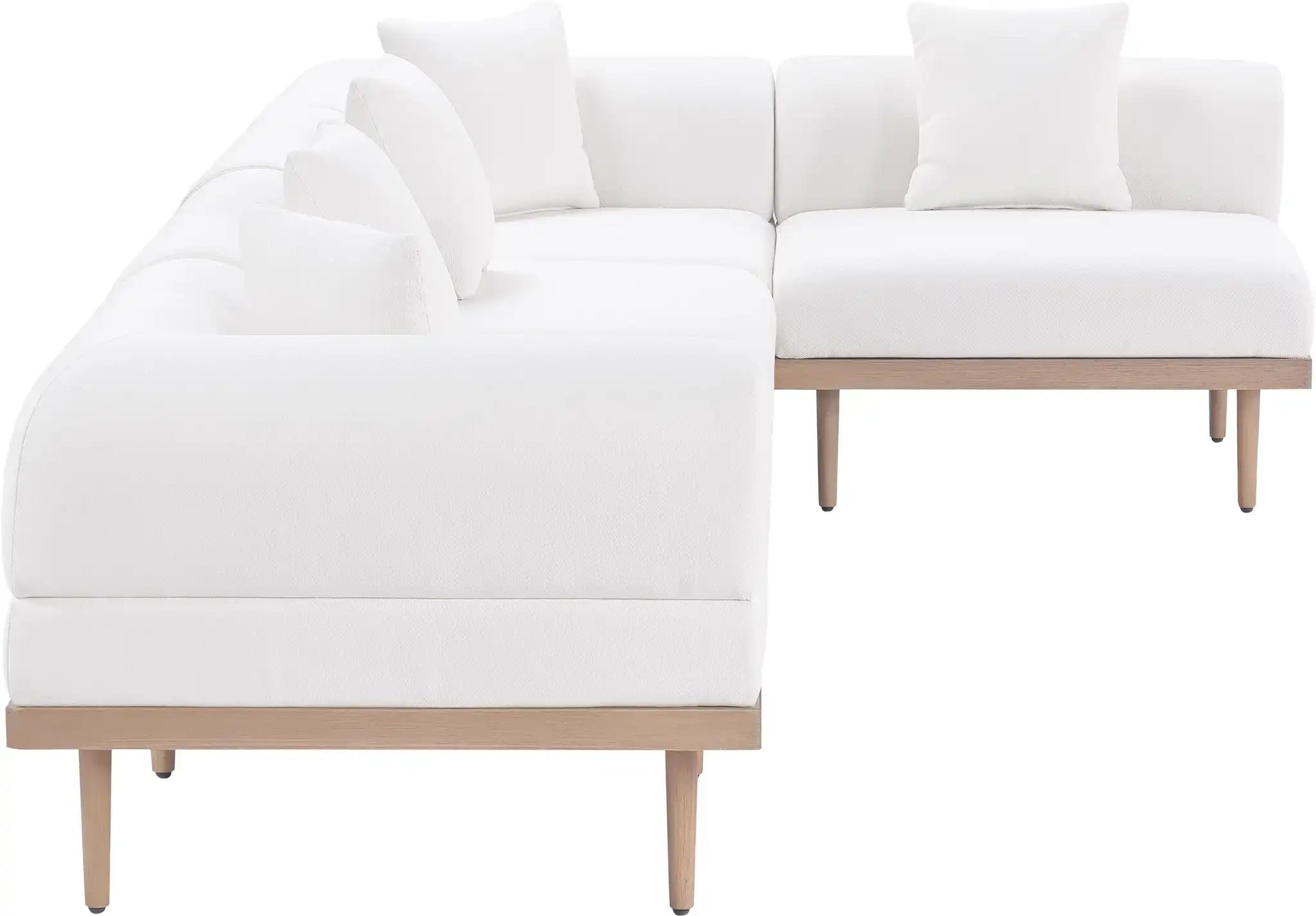 Laguna - 5 Piece 106.5" Upholstered Outdoor Patio Modular Sectional