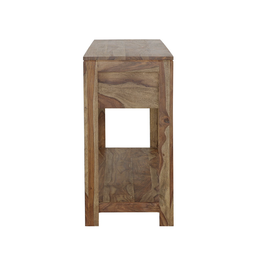 Esther 3-drawer Wood Console Table Natural Sheesham-CoasterElevations