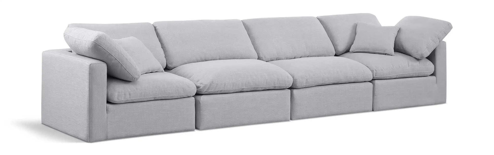 Indulge - Linen 4 Seat Modular Sofa - Best Buy Furniture