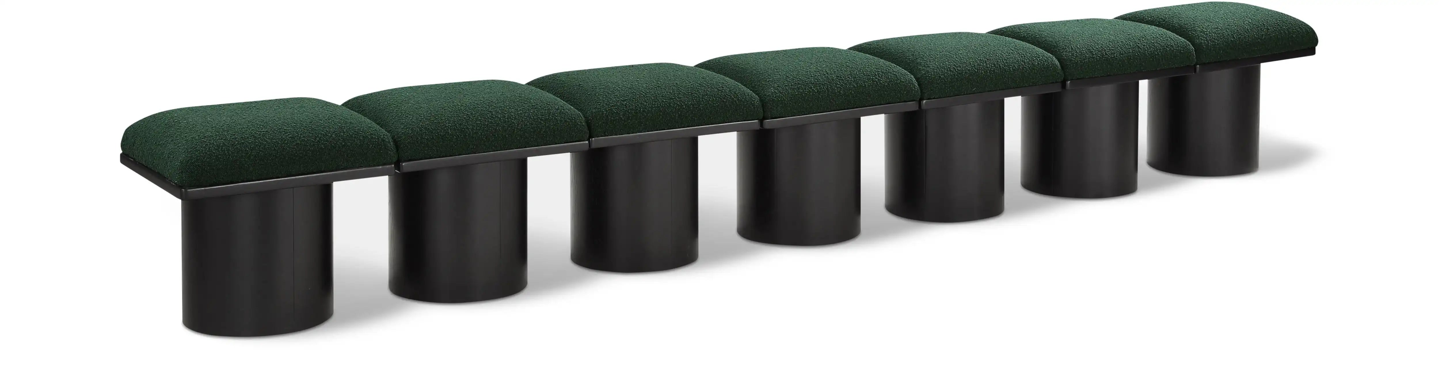 Pavilion - 7 Piece Modular Bench With Black Base - Best Buy Furniture