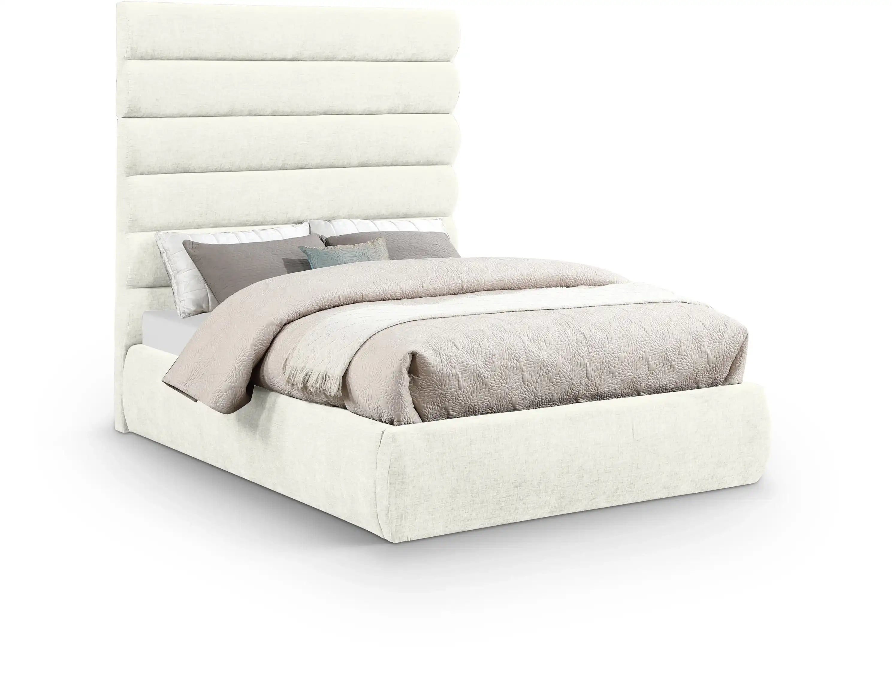 Adam - Chenille Fabric Bed With 70.5" Headboard - Best Buy Furniture