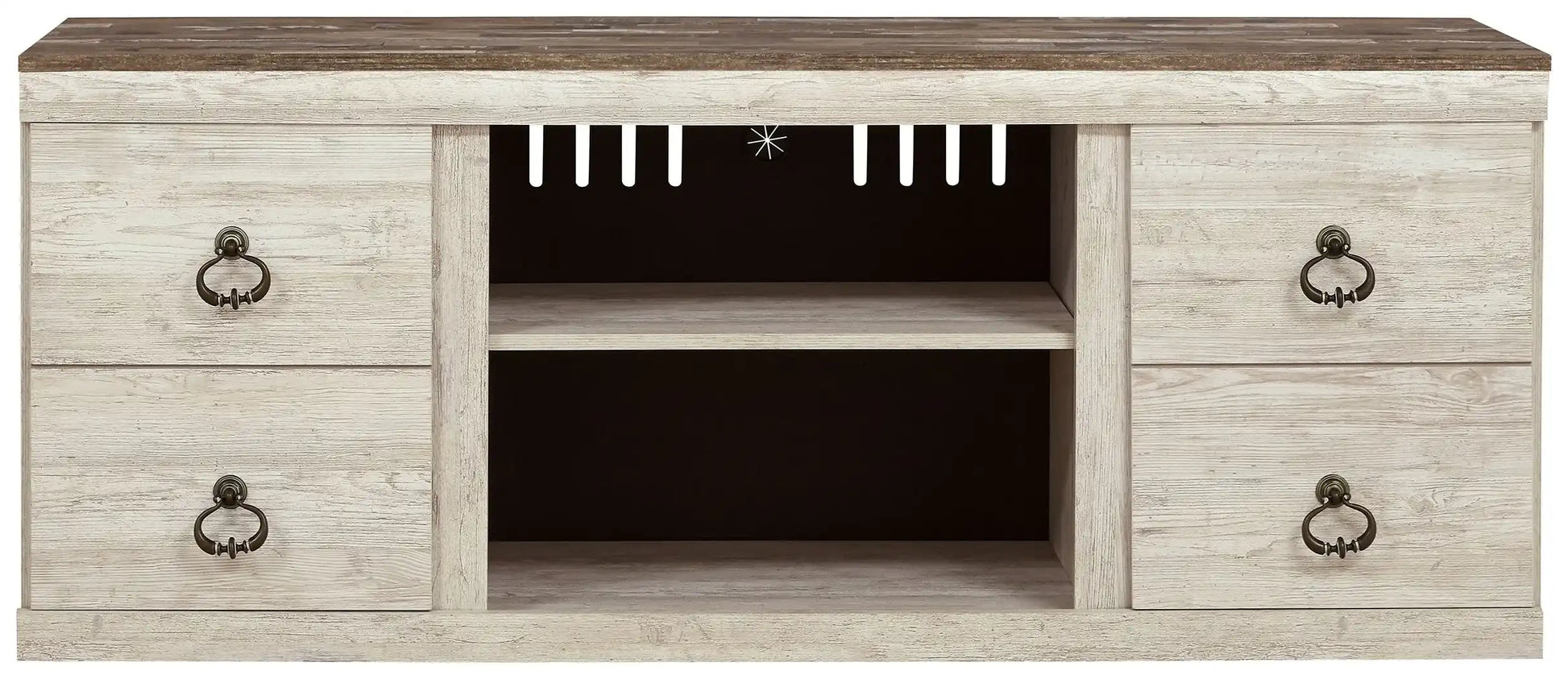 Willowton - TV Stand With Fireplace Option - Best Buy Furniture