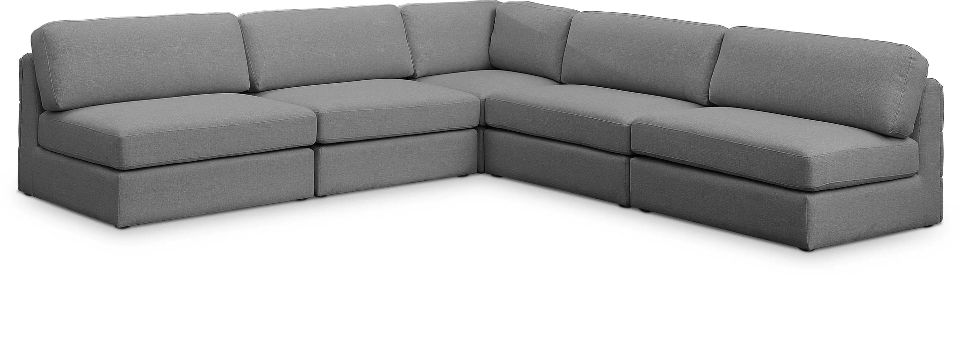 Beckham - 5 Piece Modular Corner Armless Sectional - Best Buy Furniture