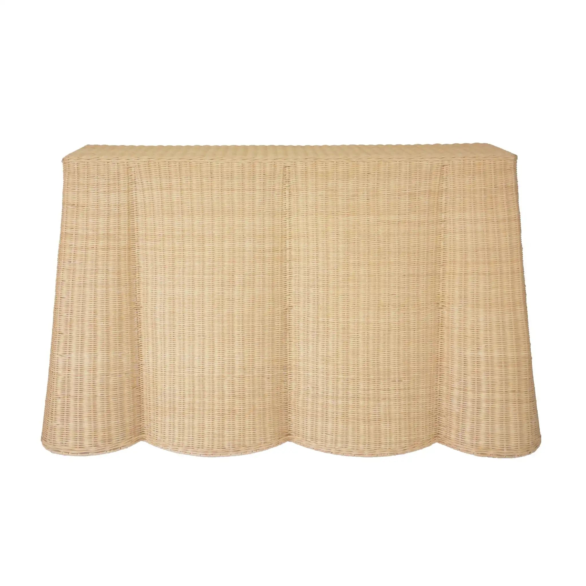 Egan - Rattan Console Table - Natural - Best Buy Furniture