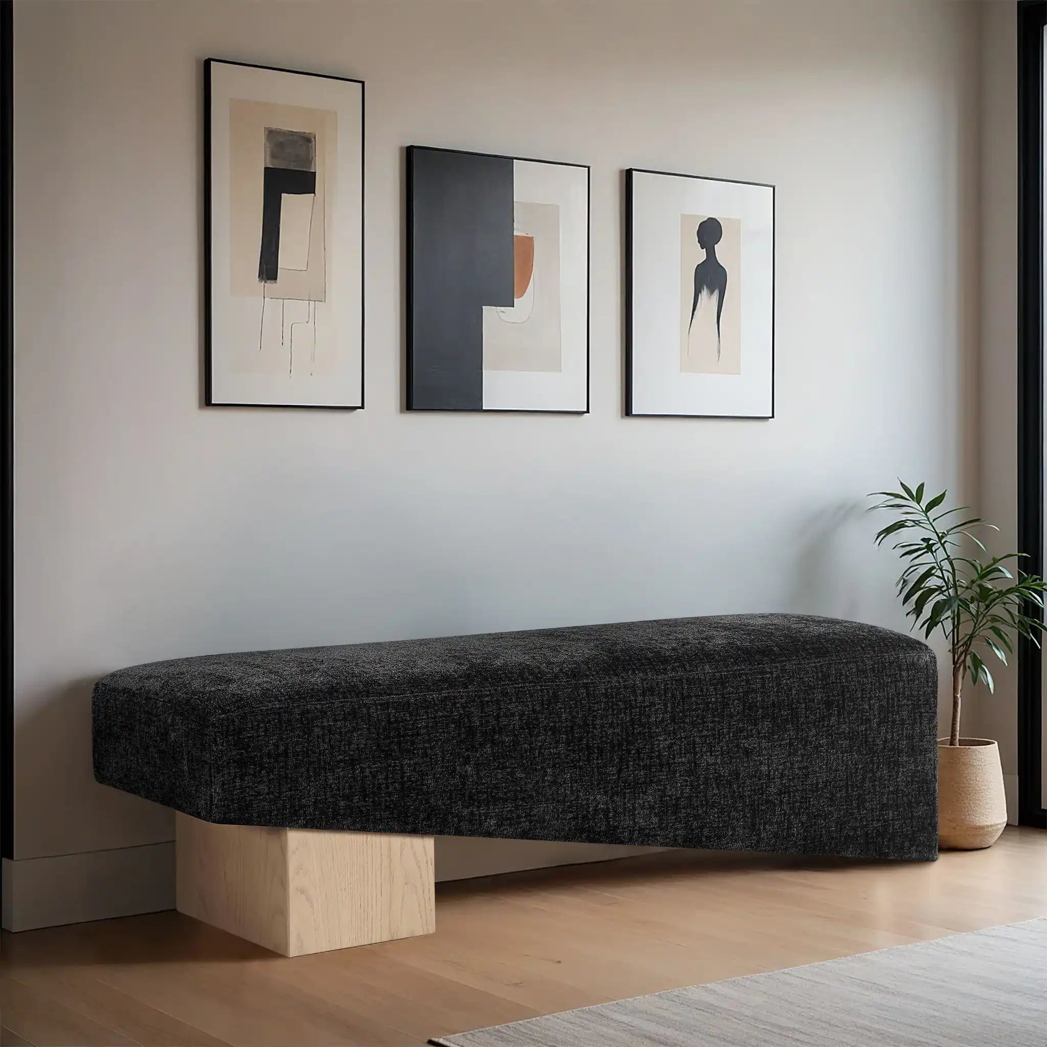 Alora - Bench - Light Brown Base