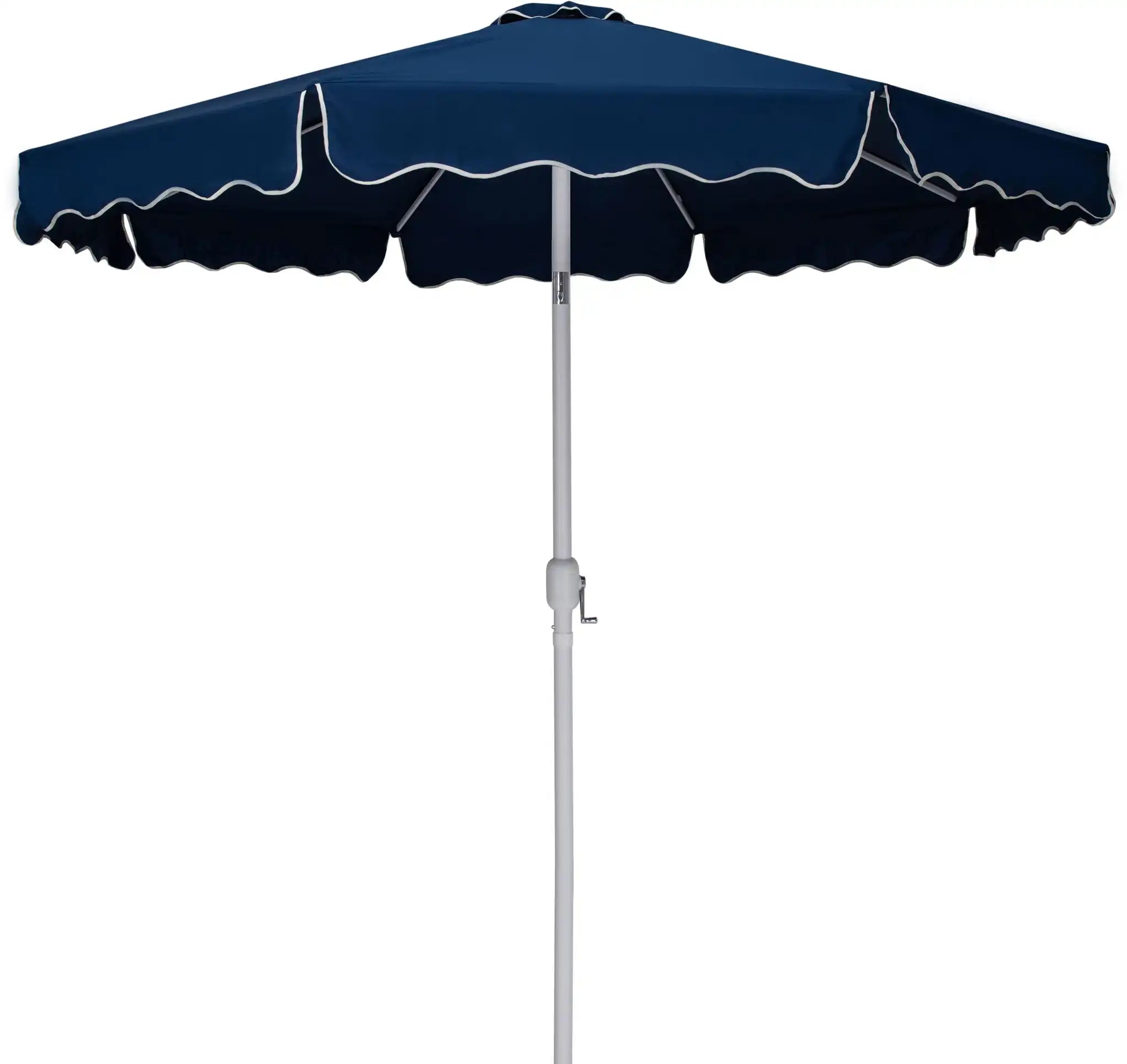 Amalfi - Aluminum Patio Umbrella - Light Brown Base / White Pole