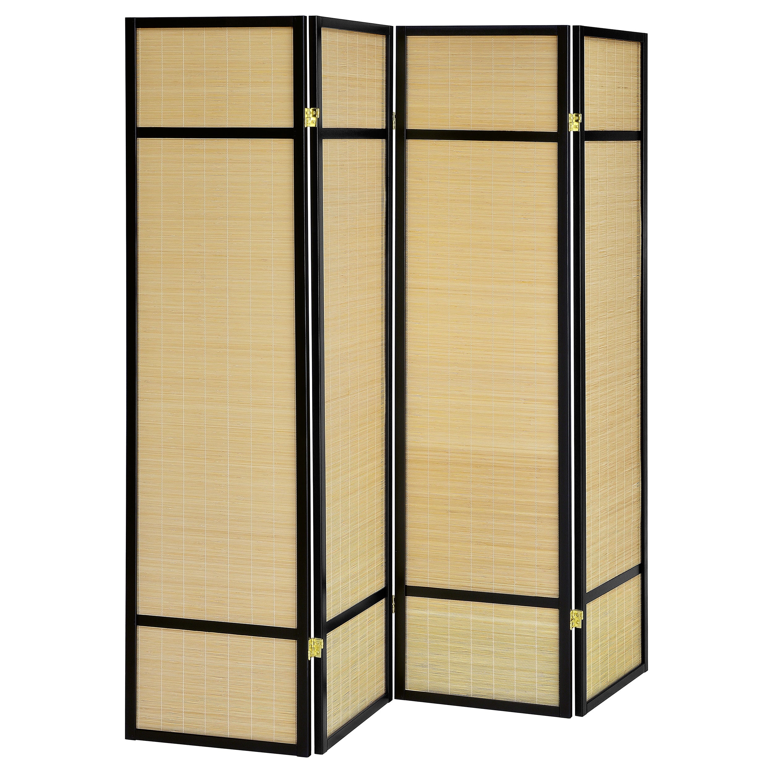 Pearce 4-panel Bamboo Room Divider Folding Screen Natural-