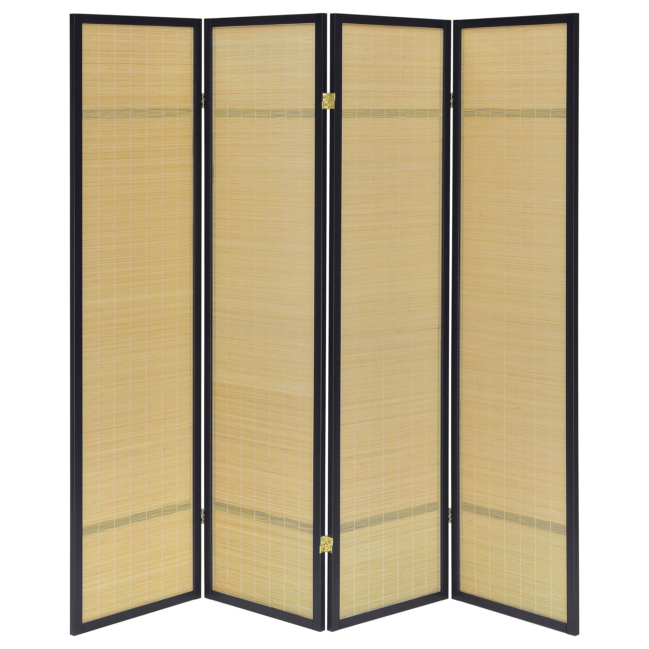 Pearce 4-panel Bamboo Room Divider Folding Screen Natural-