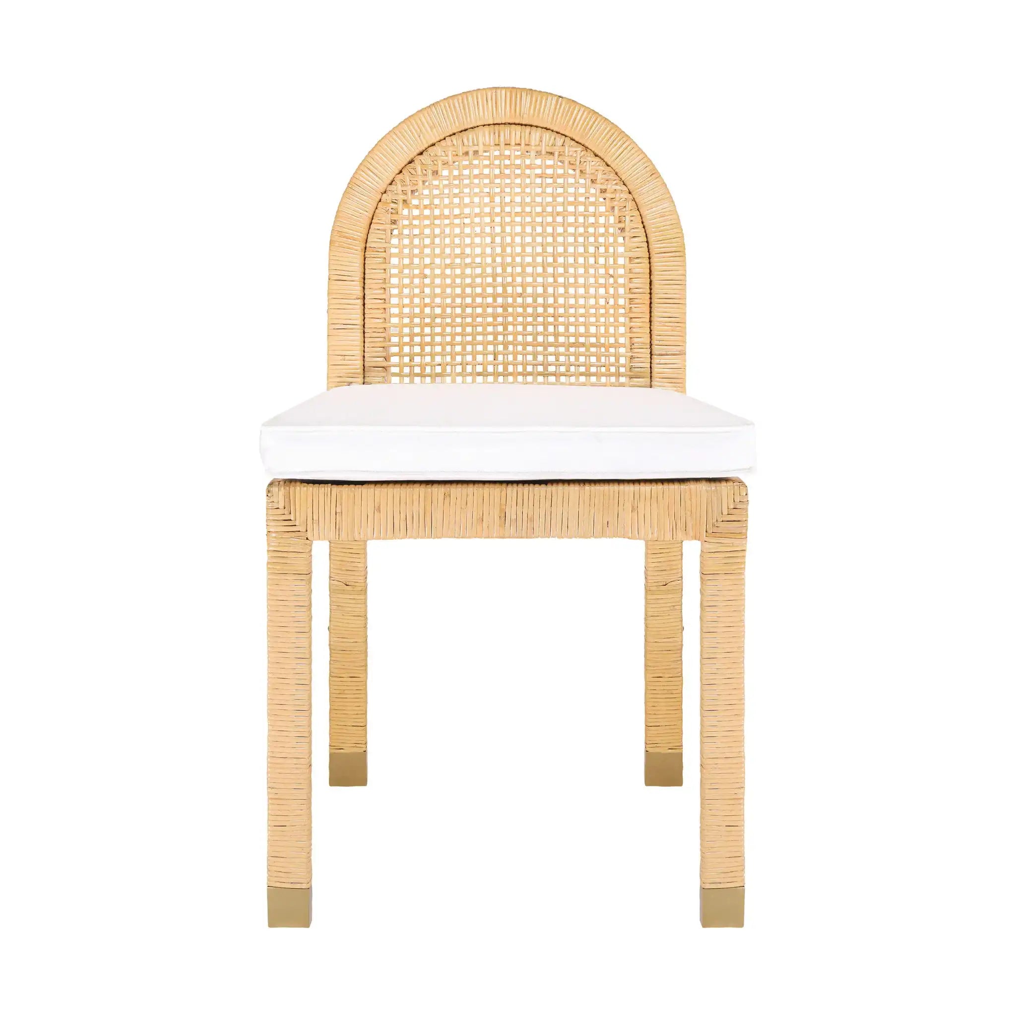Amara - Rattan Arched Back Dining Chair - Natural