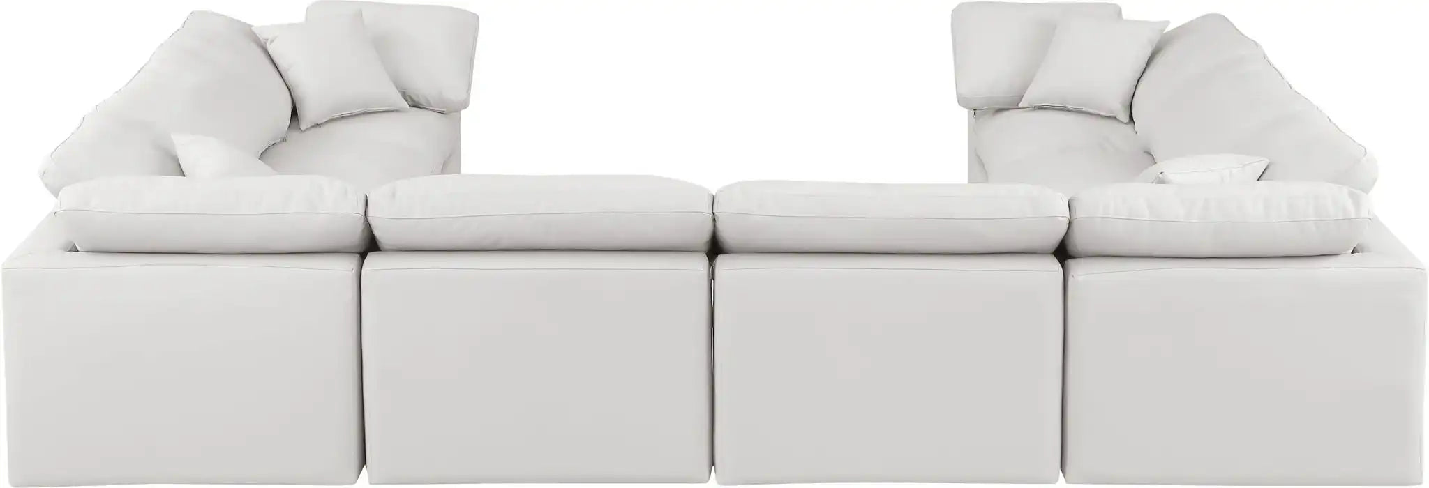Indulge - Faux Leather 8 Piece Modular Sectional