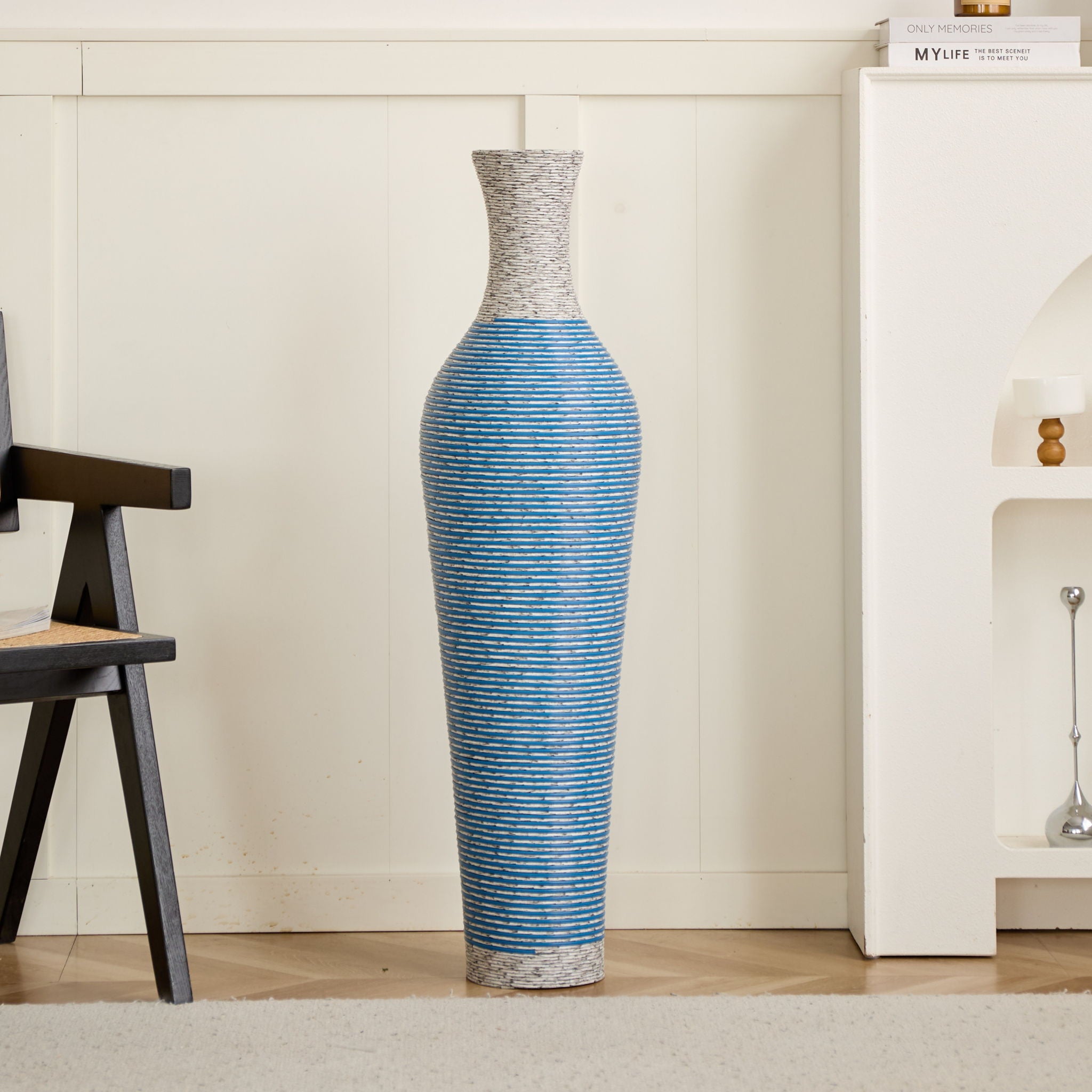 Classic And Neat Floor Vase, High Independent Flower Stand (Set of 3)