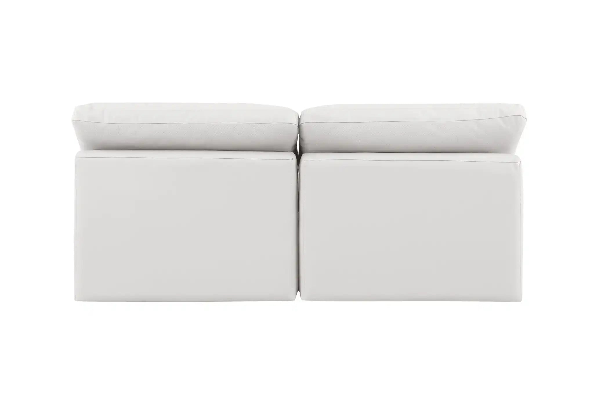 Indulge - Faux Leather 2 Seat Modular Armless Sofa