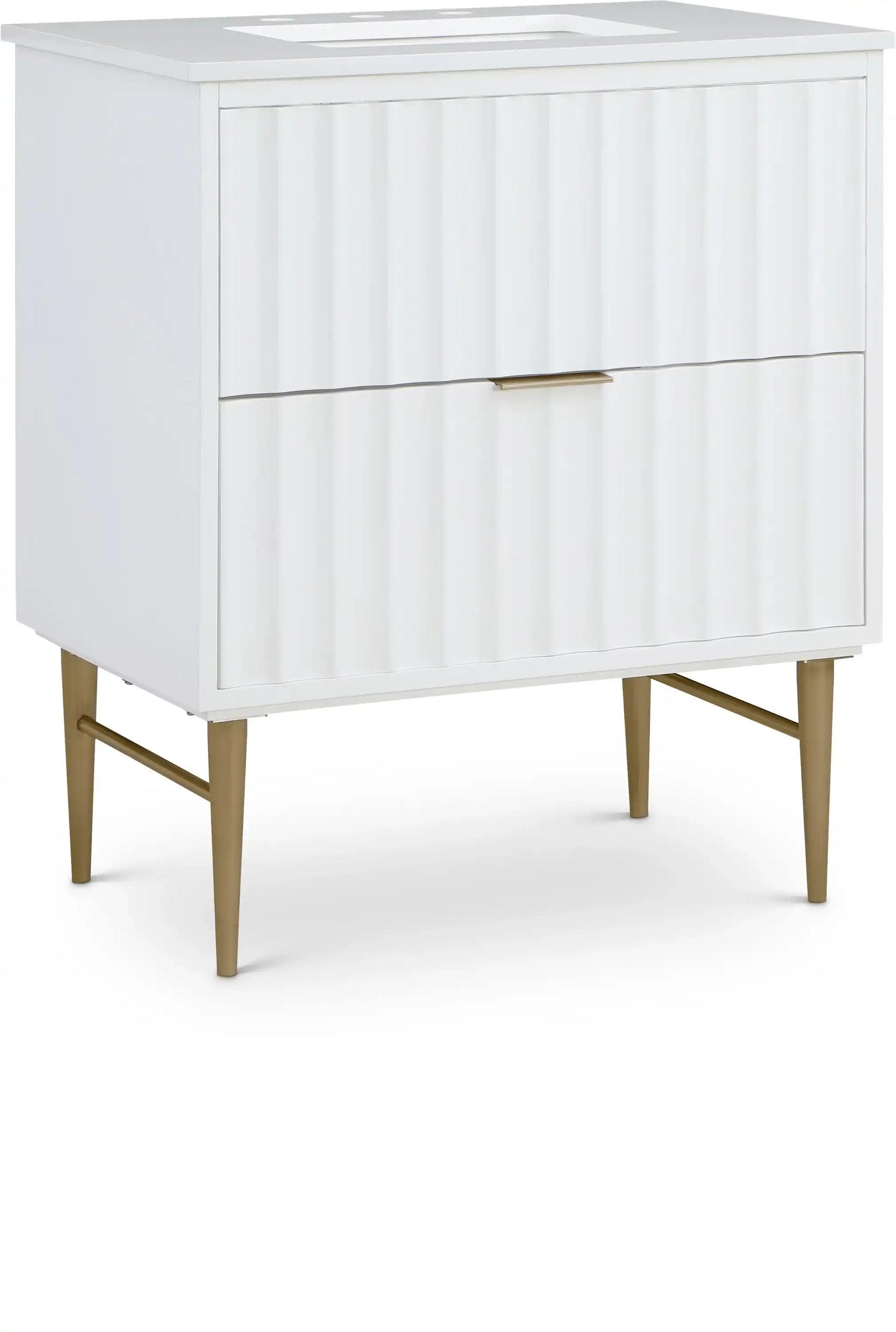 Modernist - Bathroom Vanity With Gold Legs - Best Buy Furniture