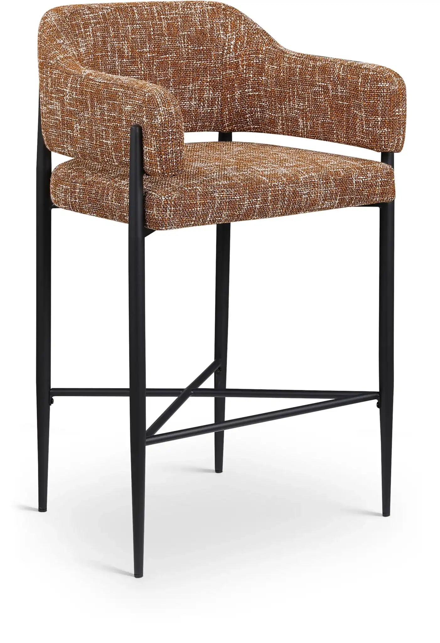 Dame - Fabric Upholstered Counter Stool (Set of 2) - Best Buy Furniture