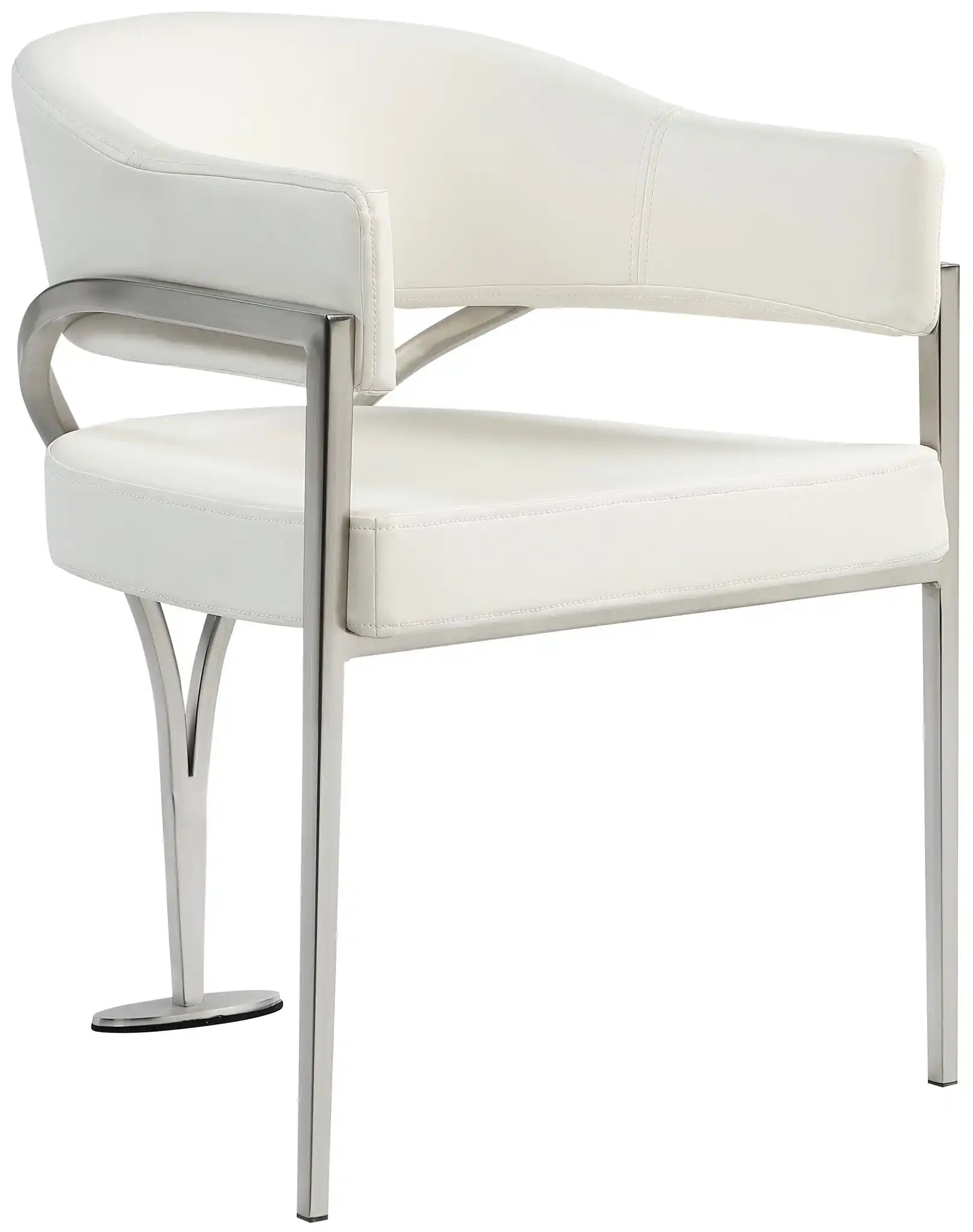 Madelyn - Dining Chair (Set of 2) - Brushed Chrome - Best Buy Furniture