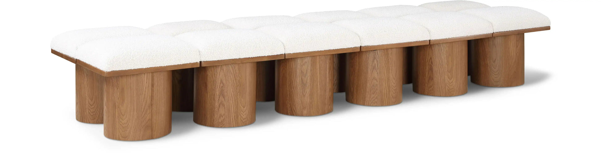Pavilion - 12 Piece Modular Bench With Brown Base - Best Buy Furniture