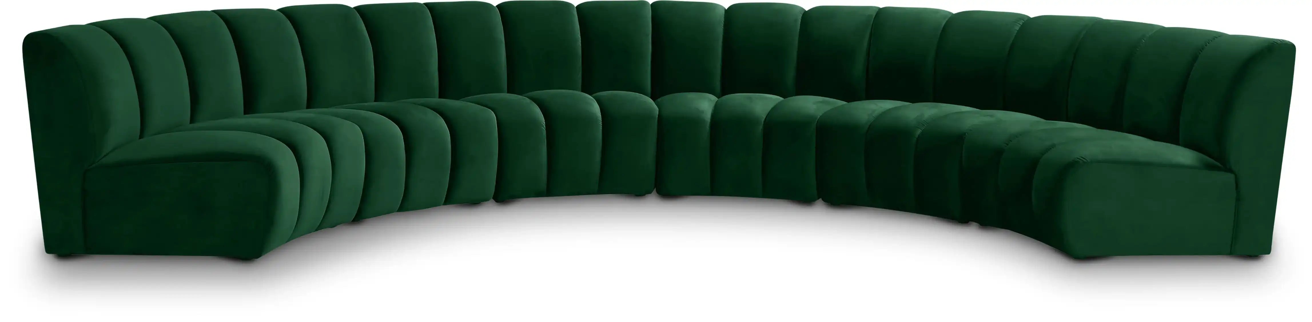 Infinity - 6 Piece Velvet Modular Sectional - Best Buy Furniture