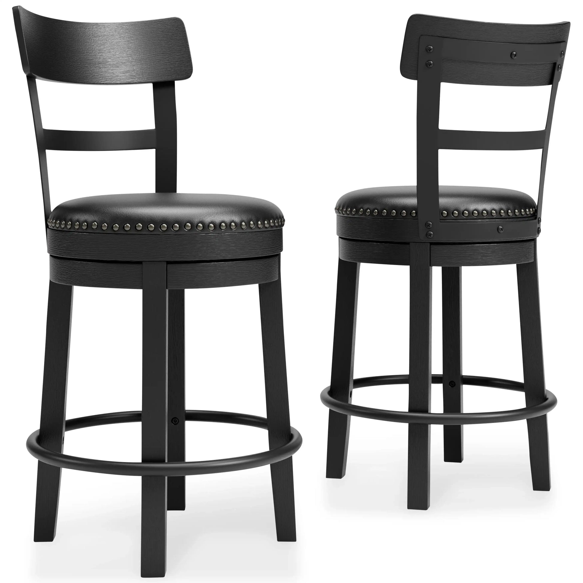Valebeck - Full Back Swivel Stool - Best Buy Furniture