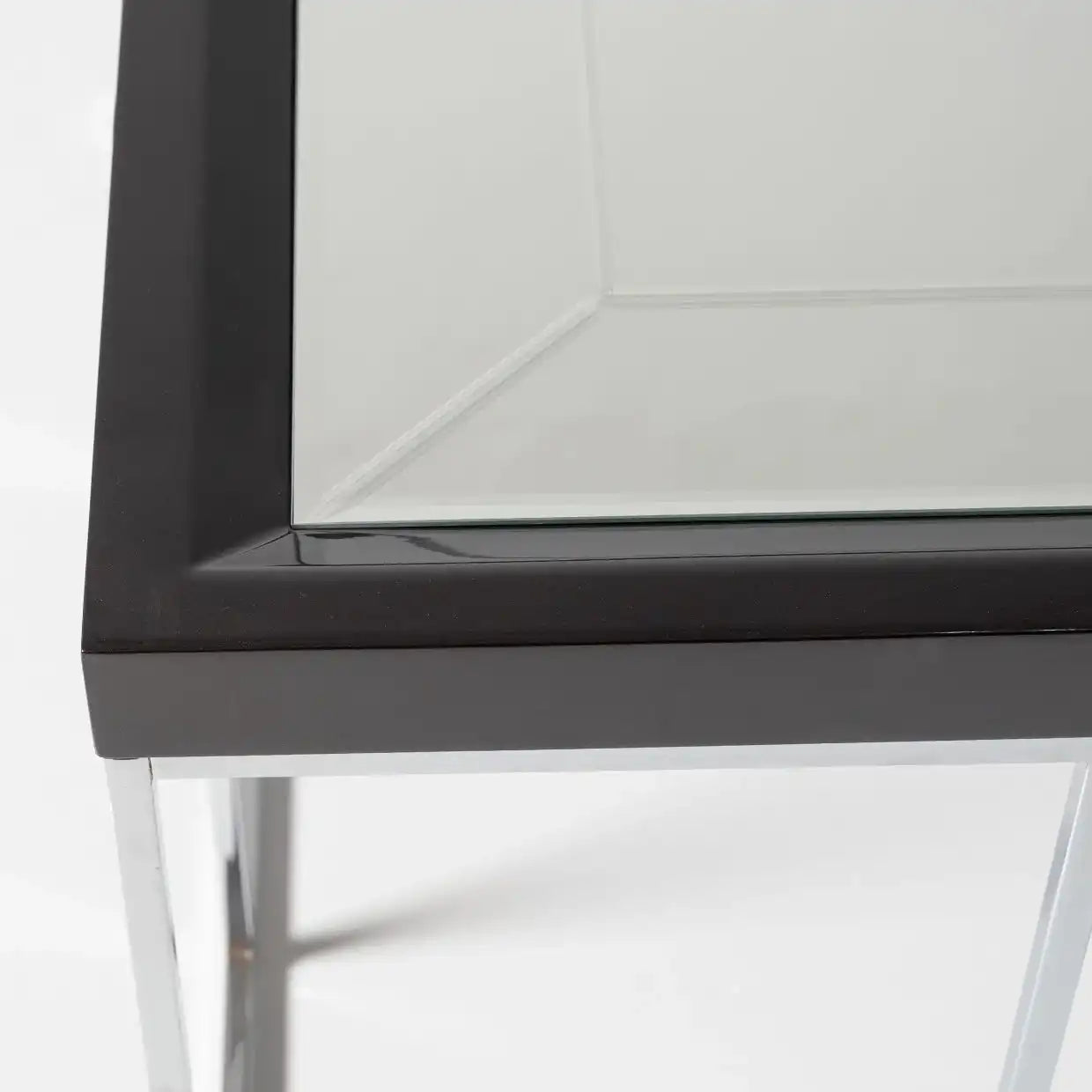 Carmela - End Table - Glossy Charcoal Sand - Best Buy Furniture
