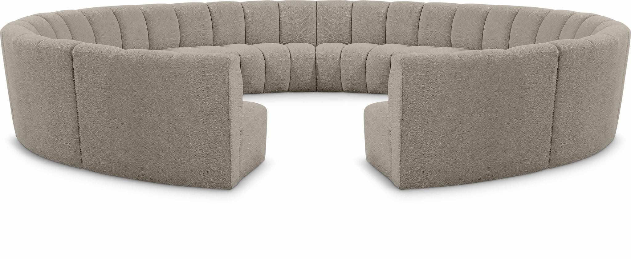 Infinity - 12 Piece Boucle Modular Sectional - Best Buy Furniture