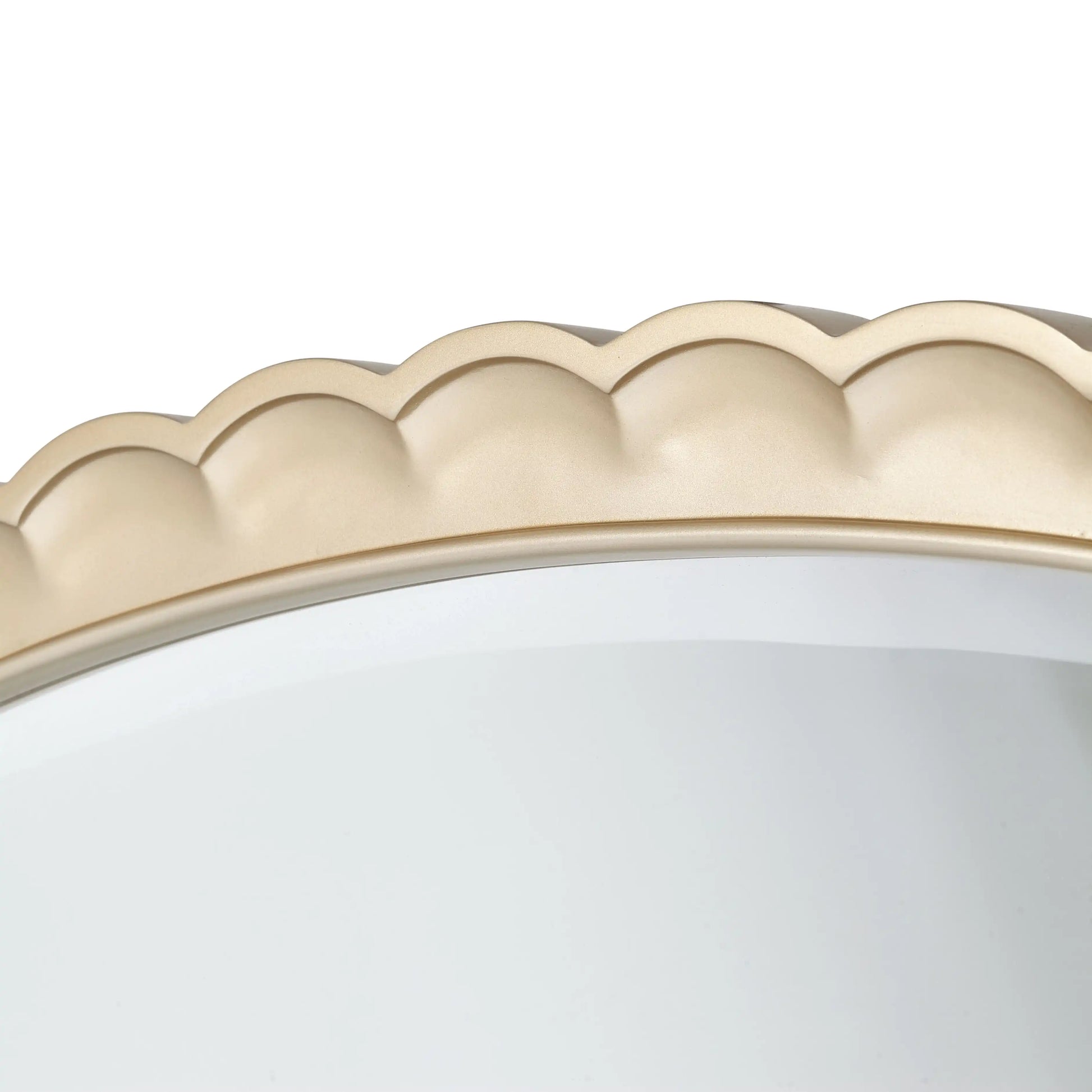 Malibu Crest - Oval Wall Mirror - Chardonnay - Best Buy Furniture