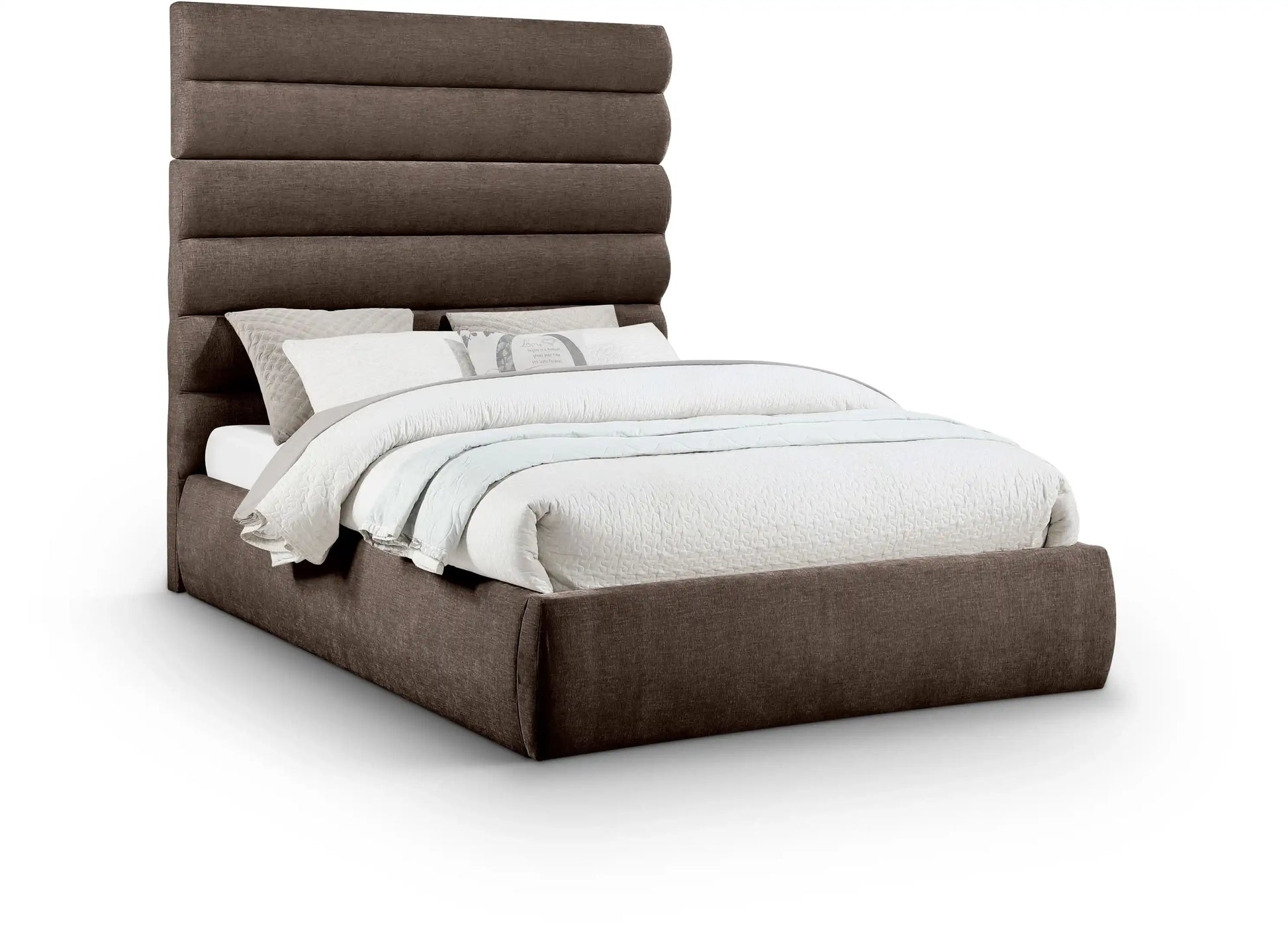 Adam - Chenille Fabric Bed With 70.5" Headboard - Best Buy Furniture