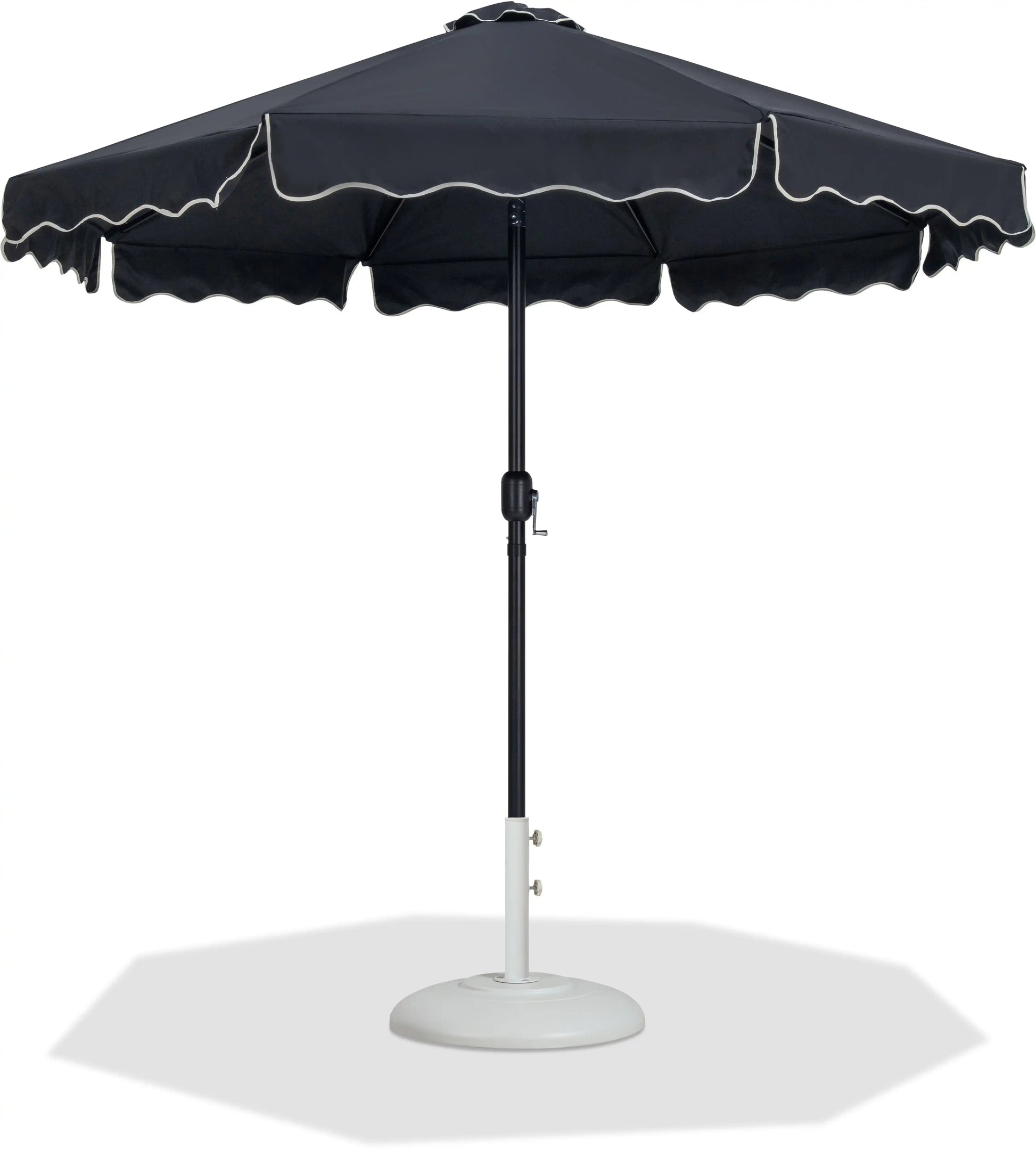 Amalfi - Patio Umbrella - White Base / Black Pole - Best Buy Furniture