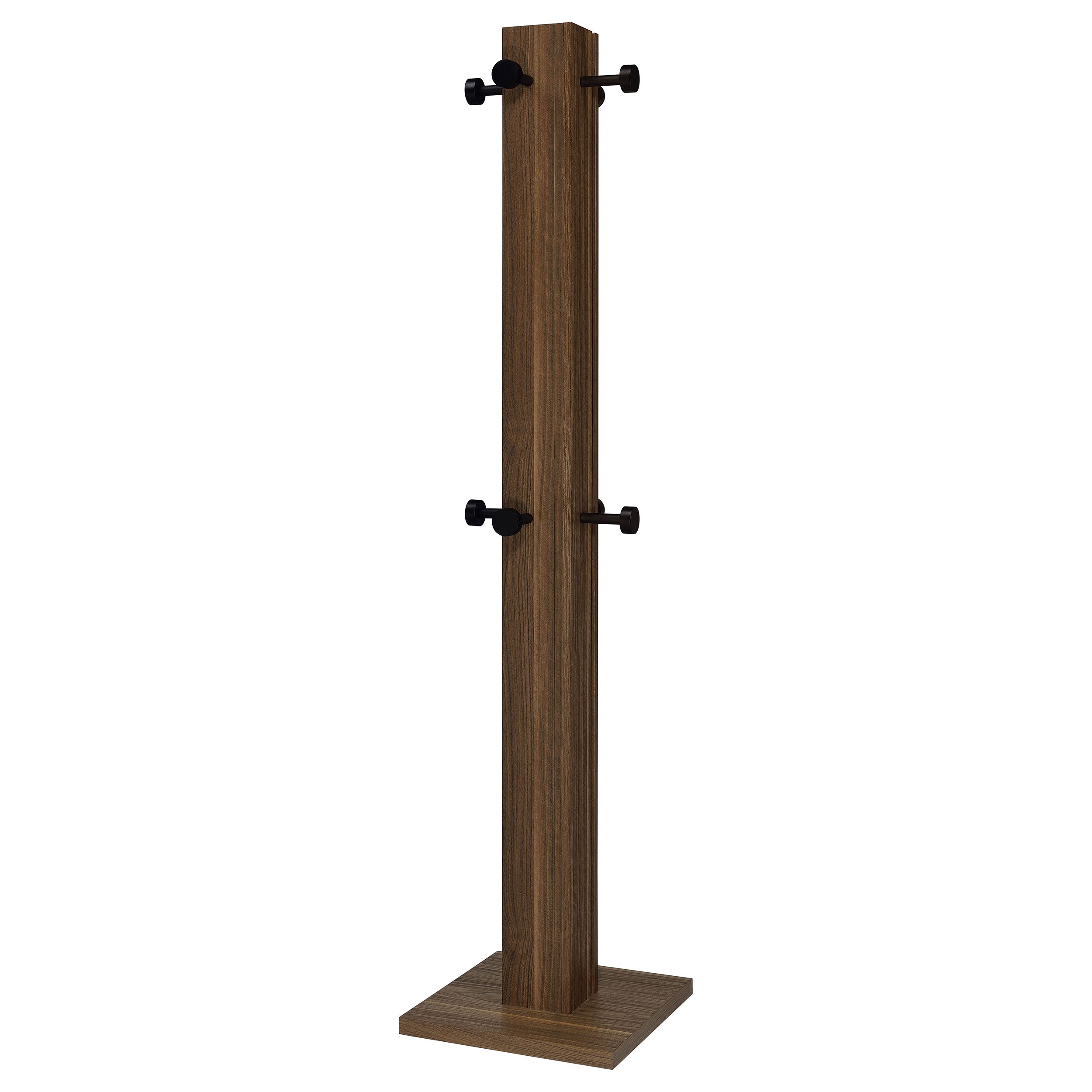 Rikkie Engineered Wood Coat Rack Walnut-