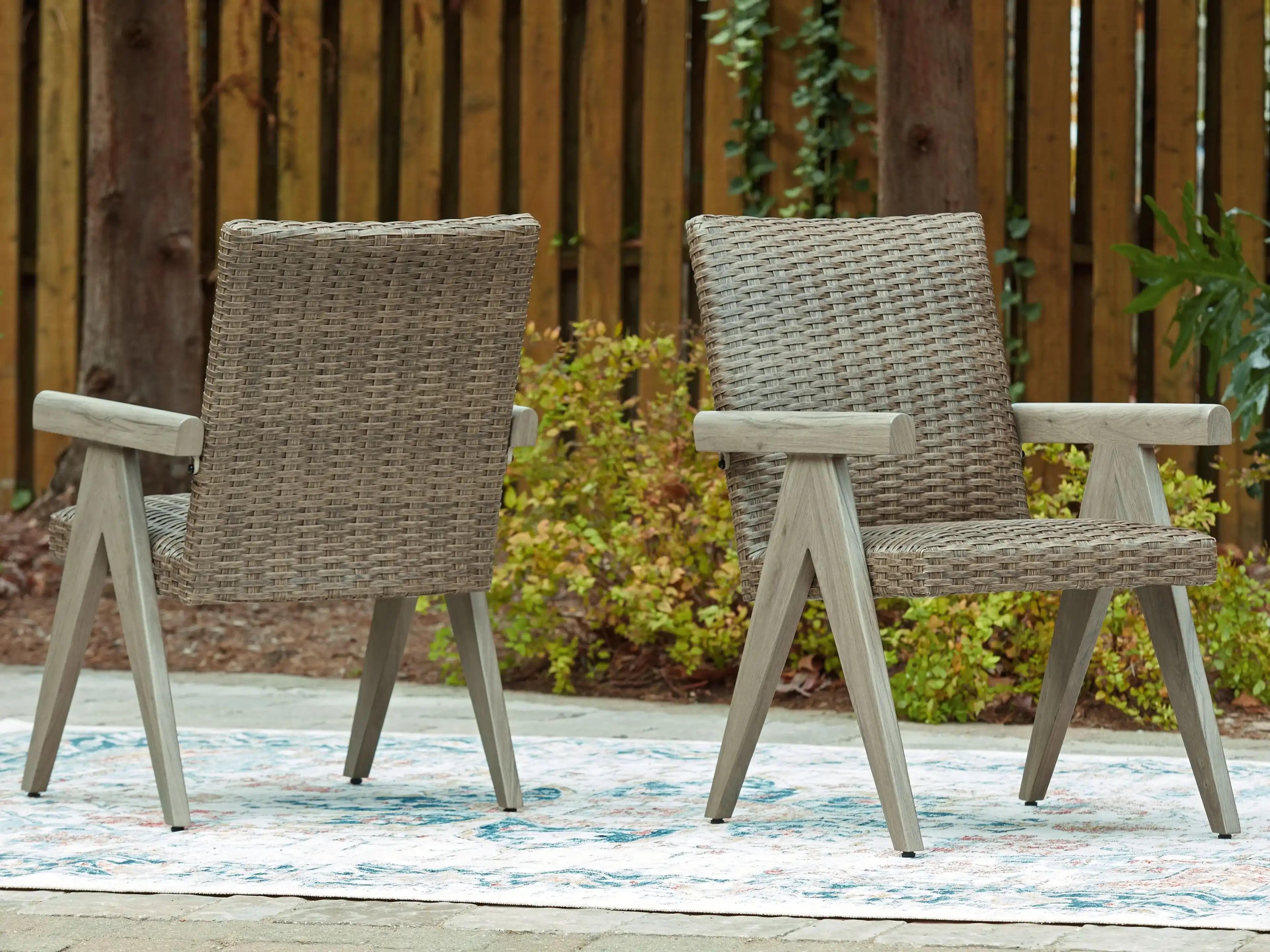 Cliff Trails - Arm Chair (Set of 2) - Beige - Best Buy Furniture
