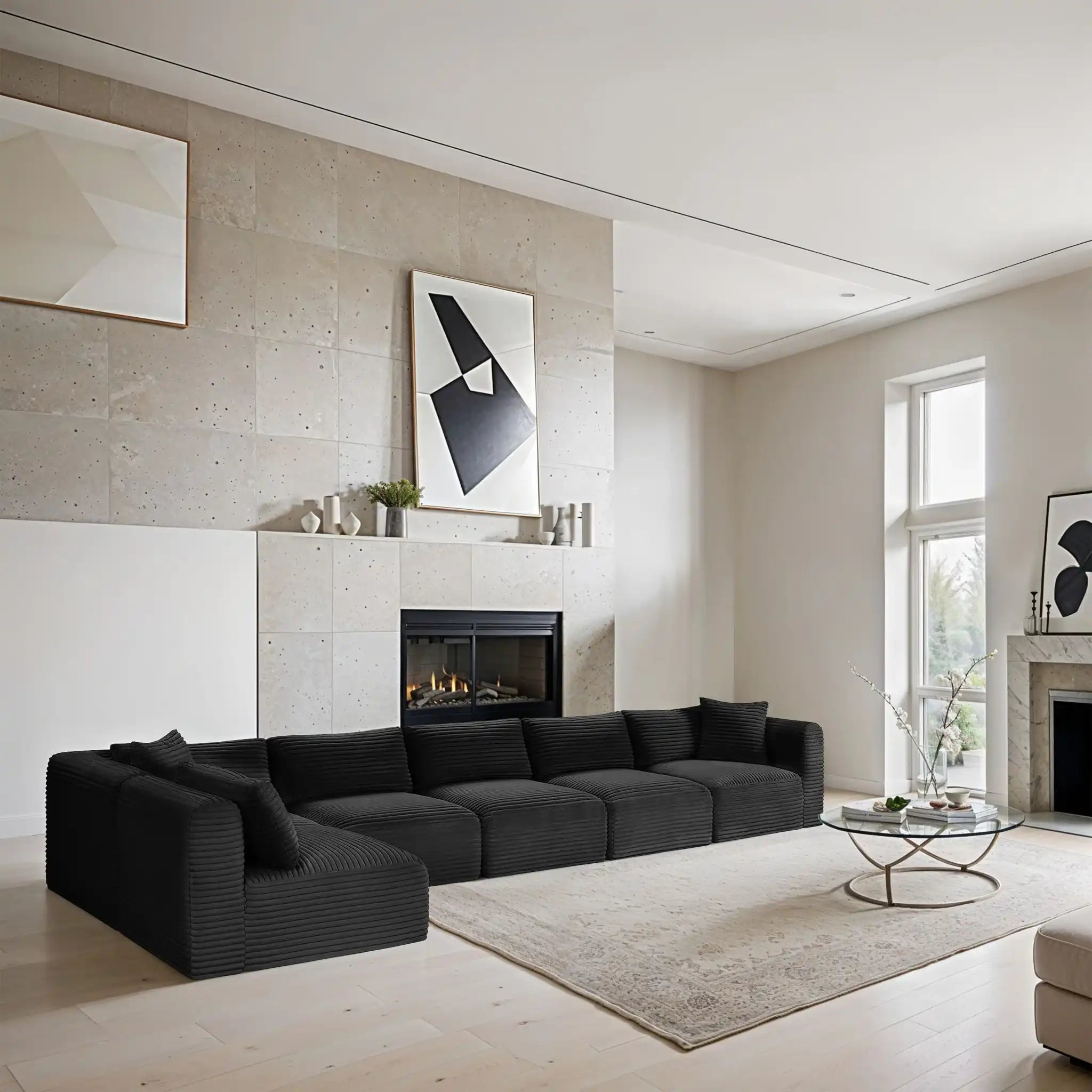 Shaggy - 6 Piece Modular Sectional