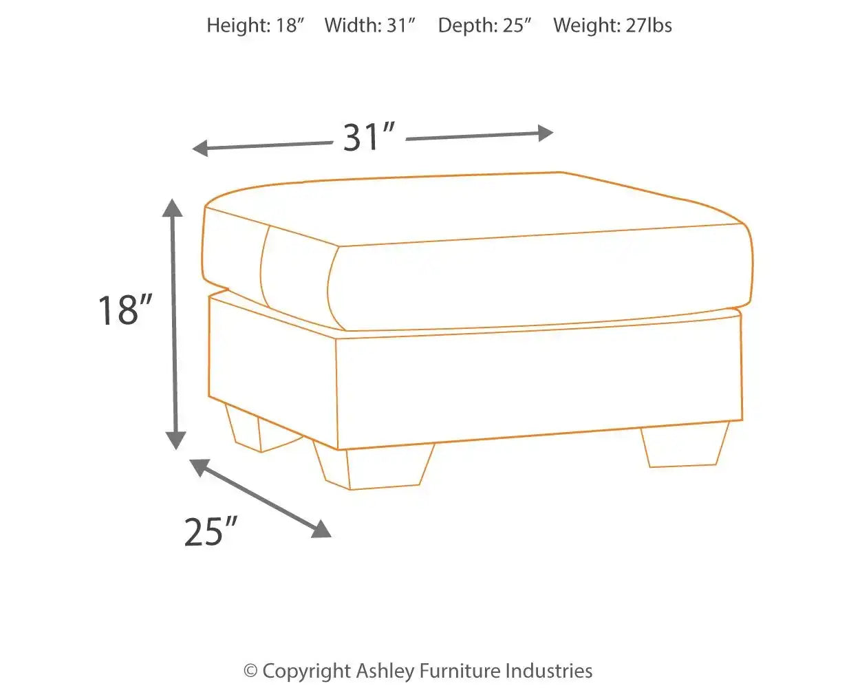 Darcy - Ottoman - Best Buy Furniture