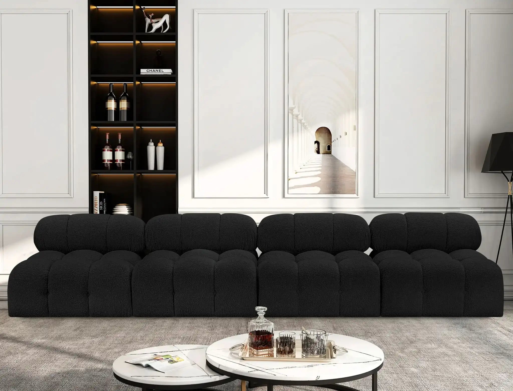 Ames - 4 Seat Modular Armless Sofa