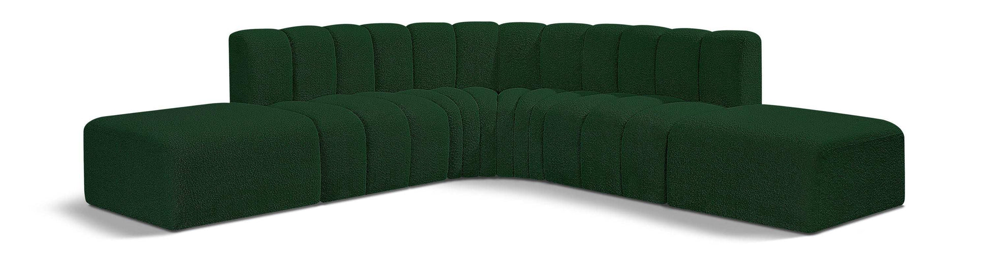 Arc - Boucle Fabric 6 Piece Corner Modular Sofa - Best Buy Furniture